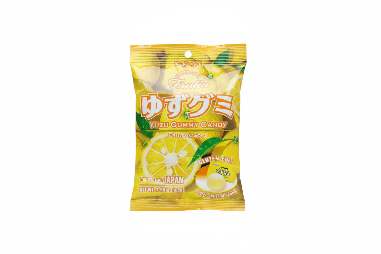 Kasugai - Frutia Yuzu Gummy Candy - Japan 🇯🇵