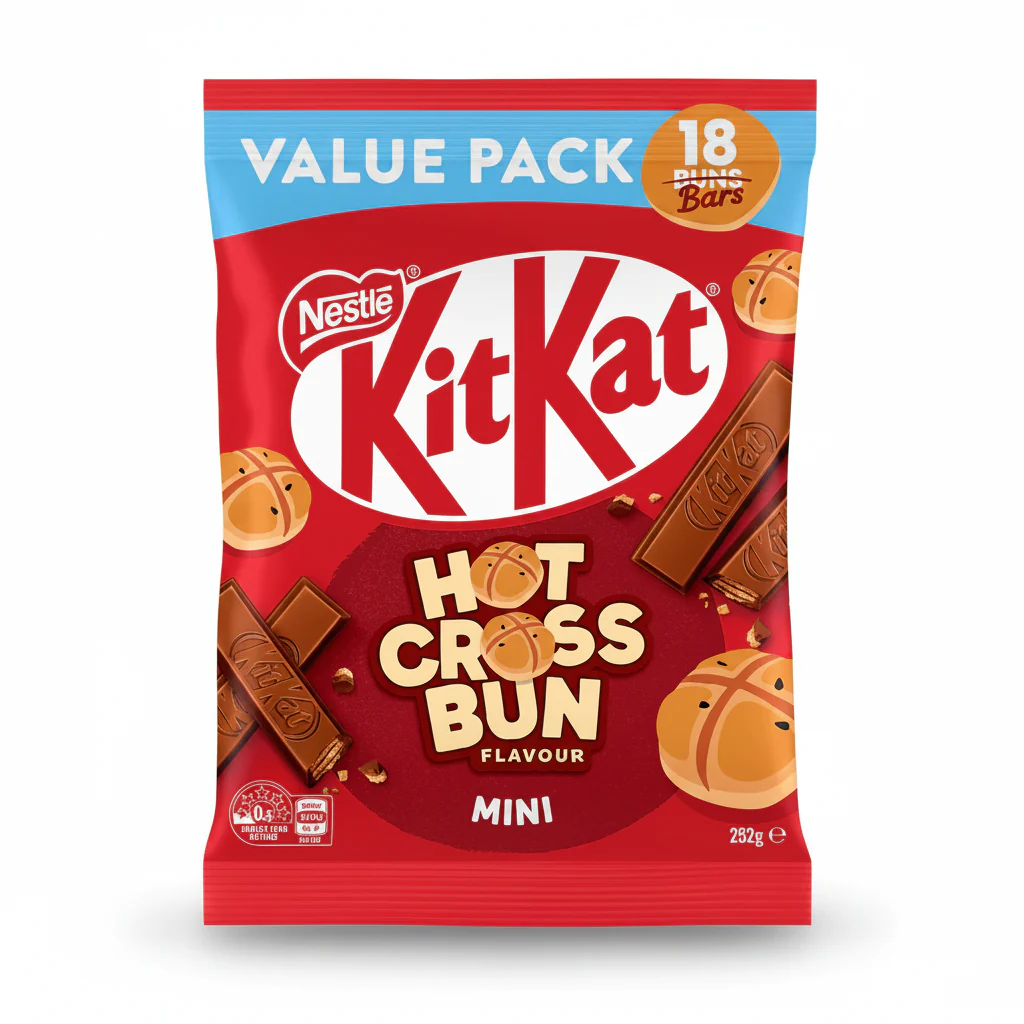 KitKat - Hot Cross Bun Flavor - 8.88 Oz - Australia