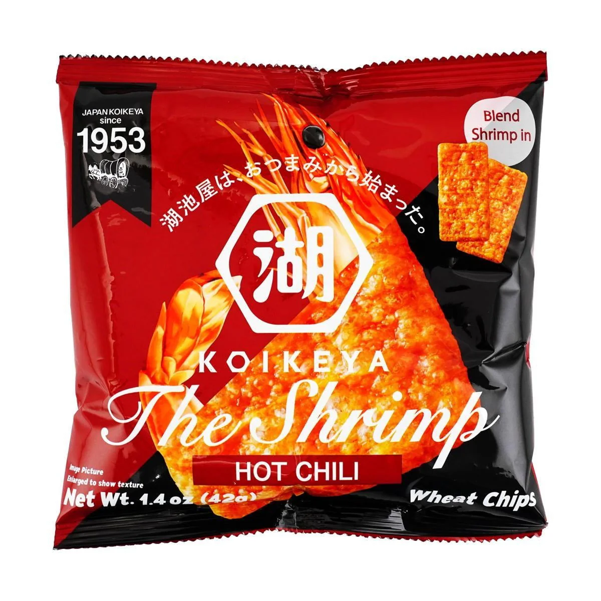 Koikeya Shrimp Wheat Hot Chilli Flavor