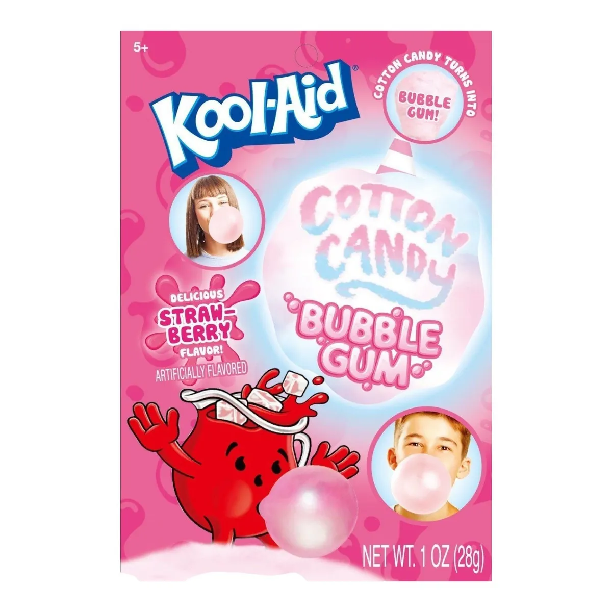 Kool Aid Bubble Gum Cotton Candy - Strawberry