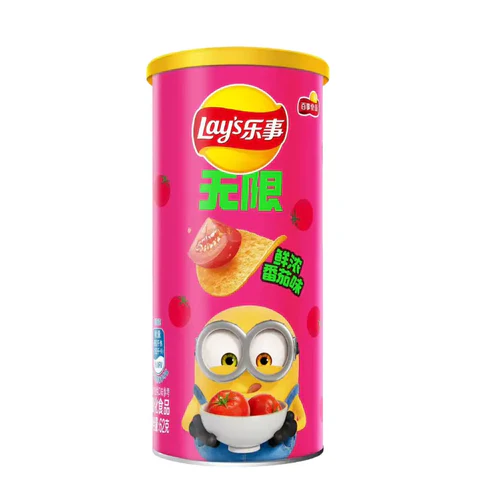 Lay’s Stax Tomato Flavor Potato Crisps - Minions Edition - 62g