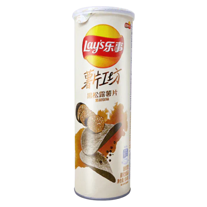 Lays Stax Black pepper truffle 104g - CHINA (Case of 12)
