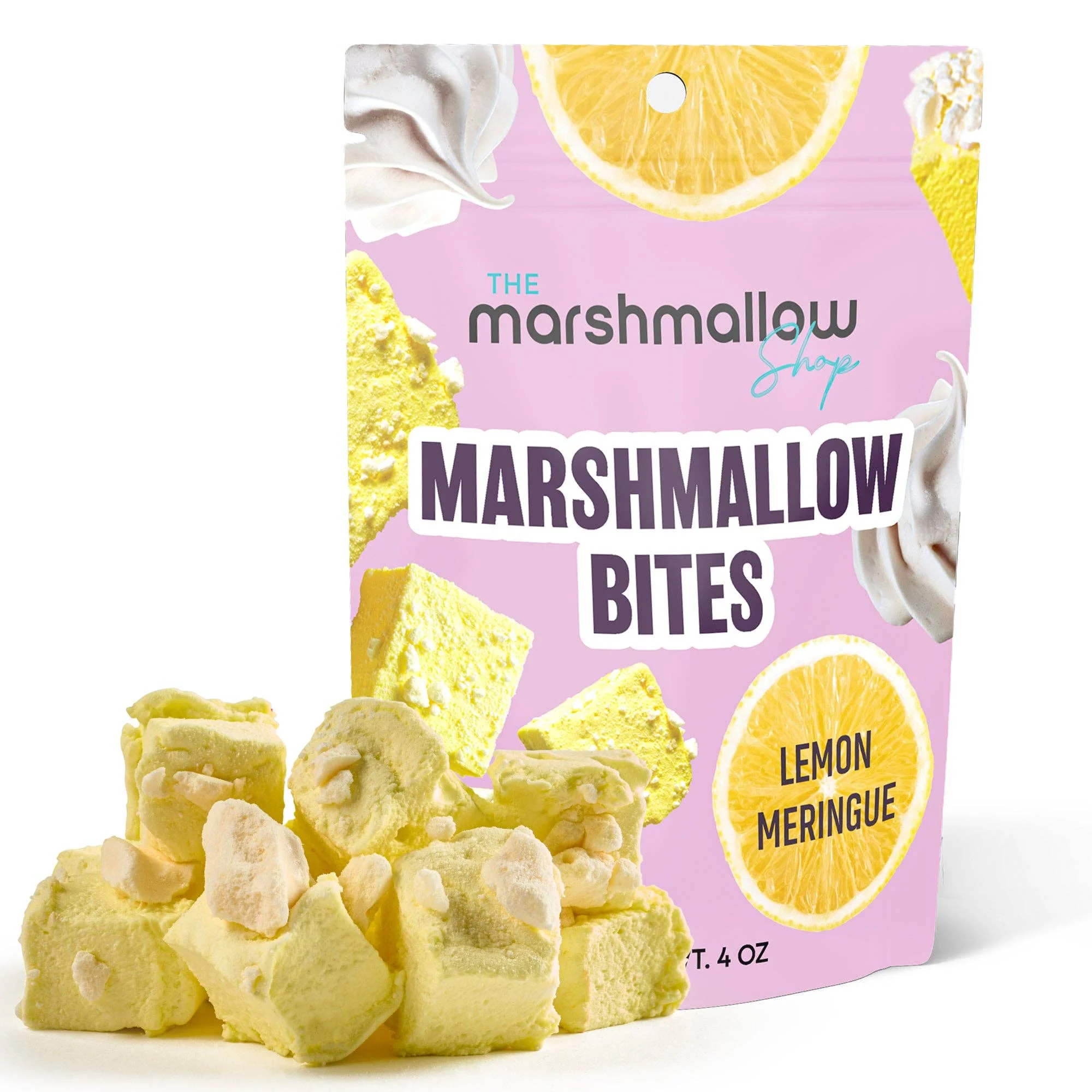 LEMON MERINGUE MARSHMALLOW BITES - 4 Oz
