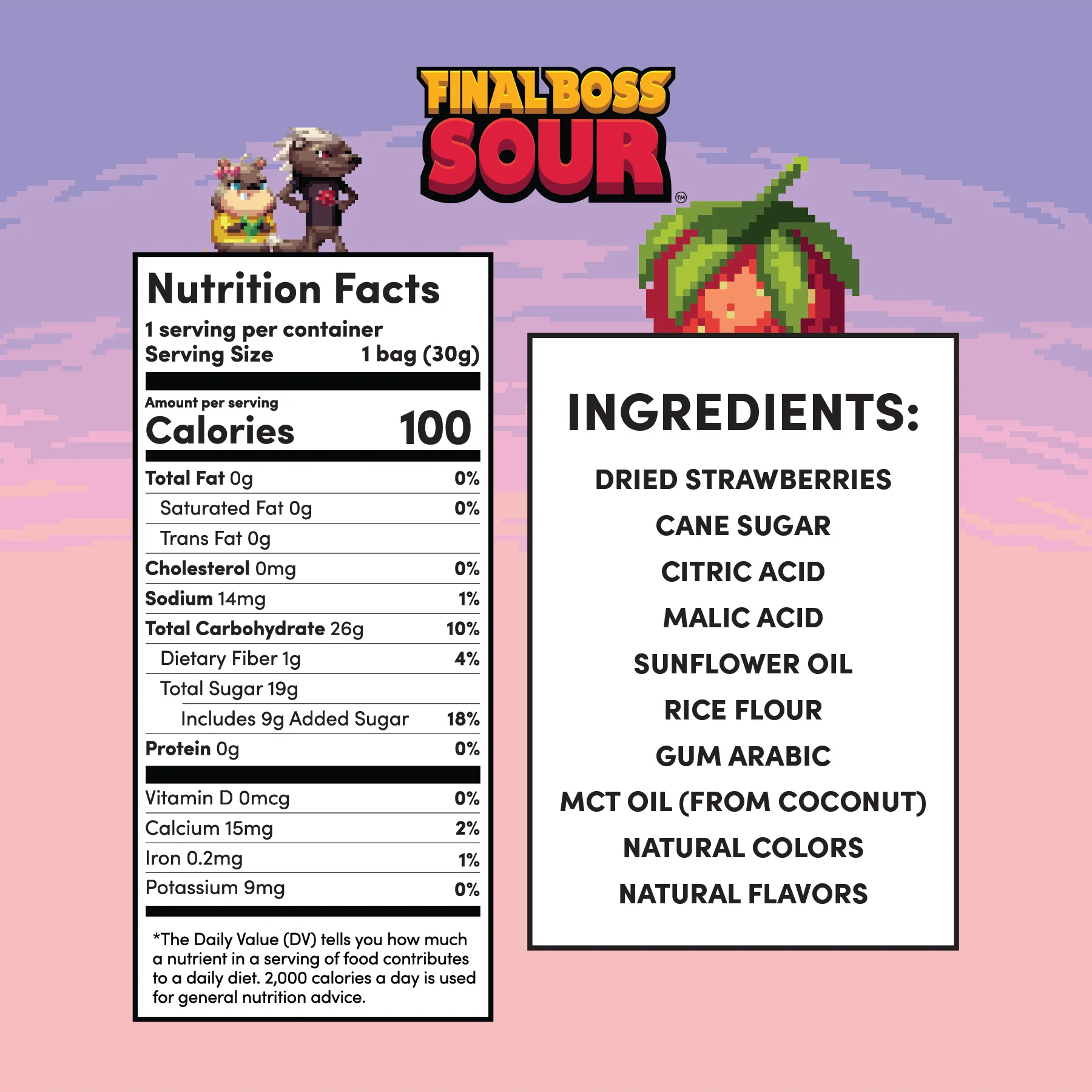 Level 1 Sour Strawberry Retail Display PDQ (12 Count) - Image 3