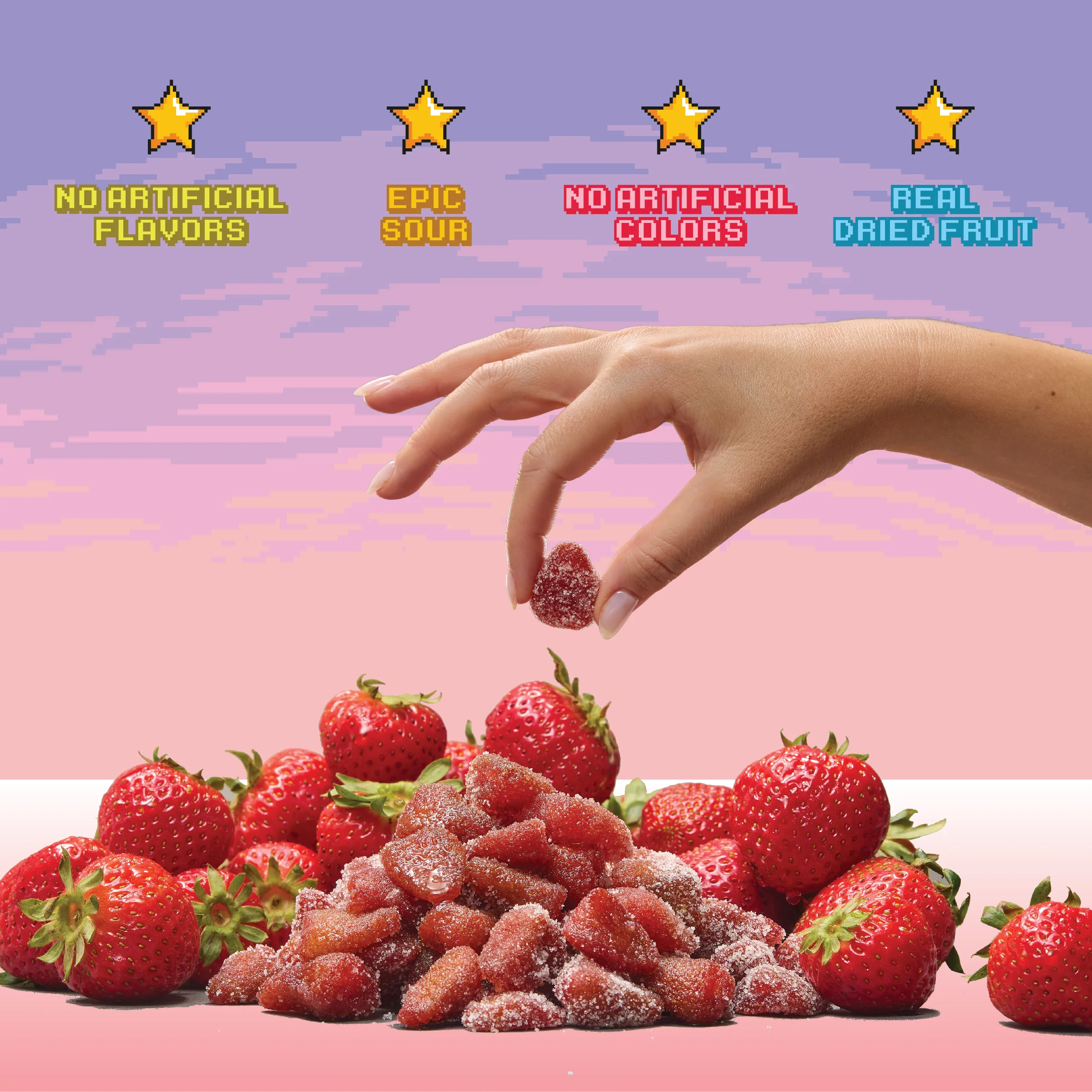 Level 1 Sour Strawberry Retail Display PDQ (12 Count) - Image 4