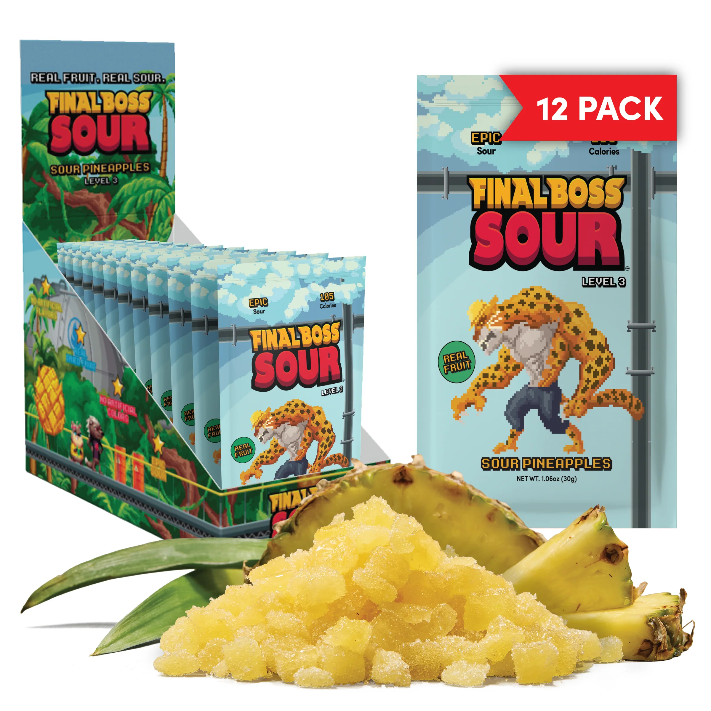 Level 3 Sour Pineapple Retail Display PDQ (12 Count)