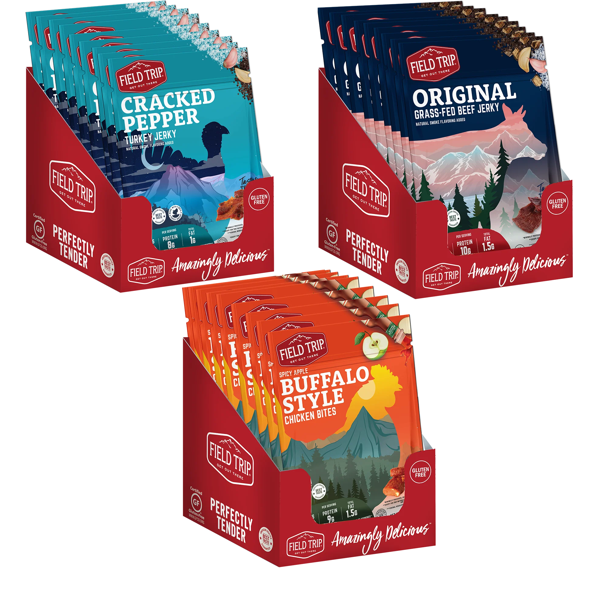 Meat Snacks Wooden Display (Jerky Bags & Meat Sticks) - Image 3