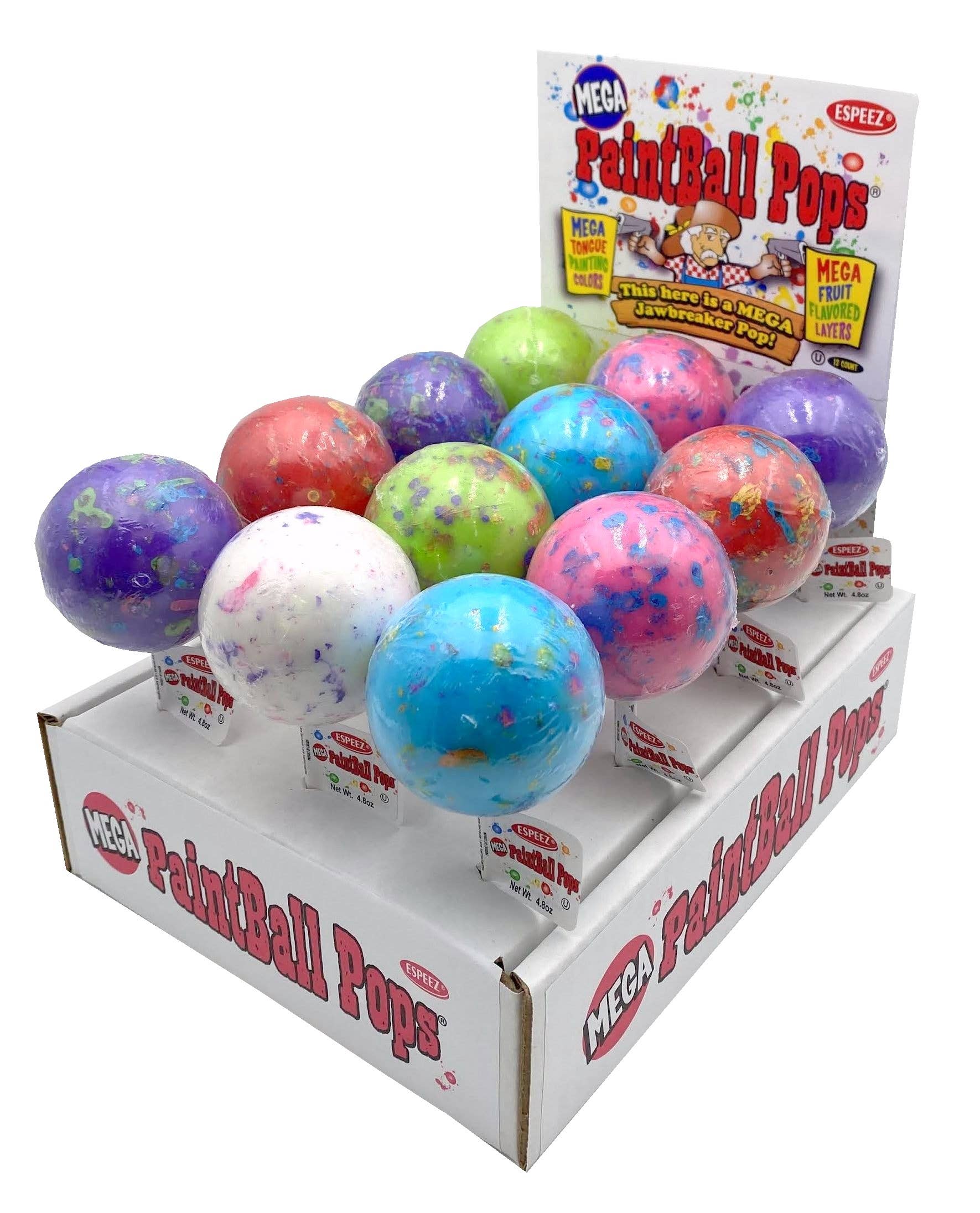 Mega Paintball Pops, 4.94oz Pop, 12ct Case