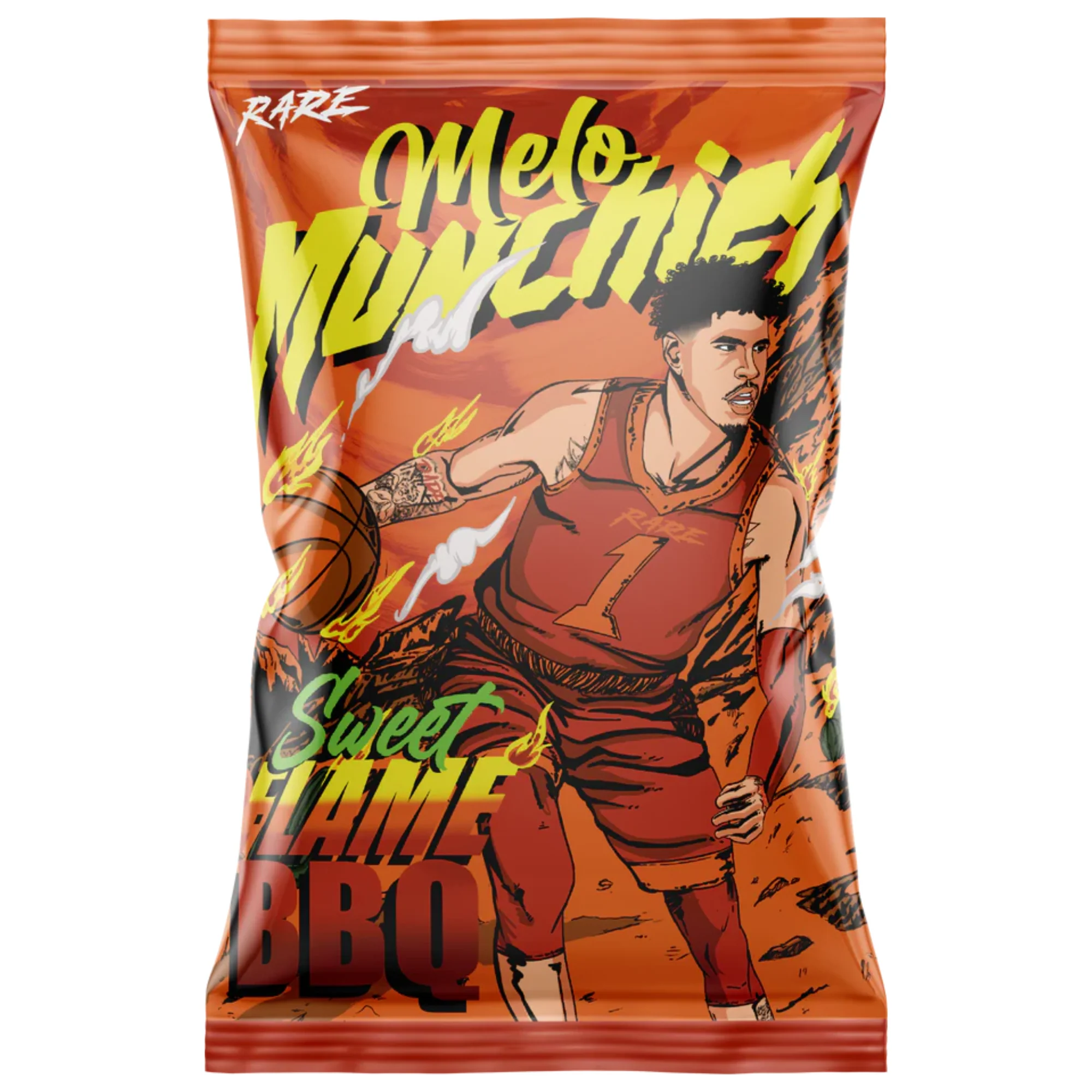 Melo Munchies Sweet Flame BBQ Potato Chips (3oz) (24-Pack)