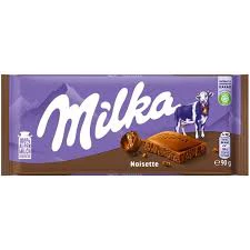 Milka Noisette Hazelnut Chocolate Bar - 90g