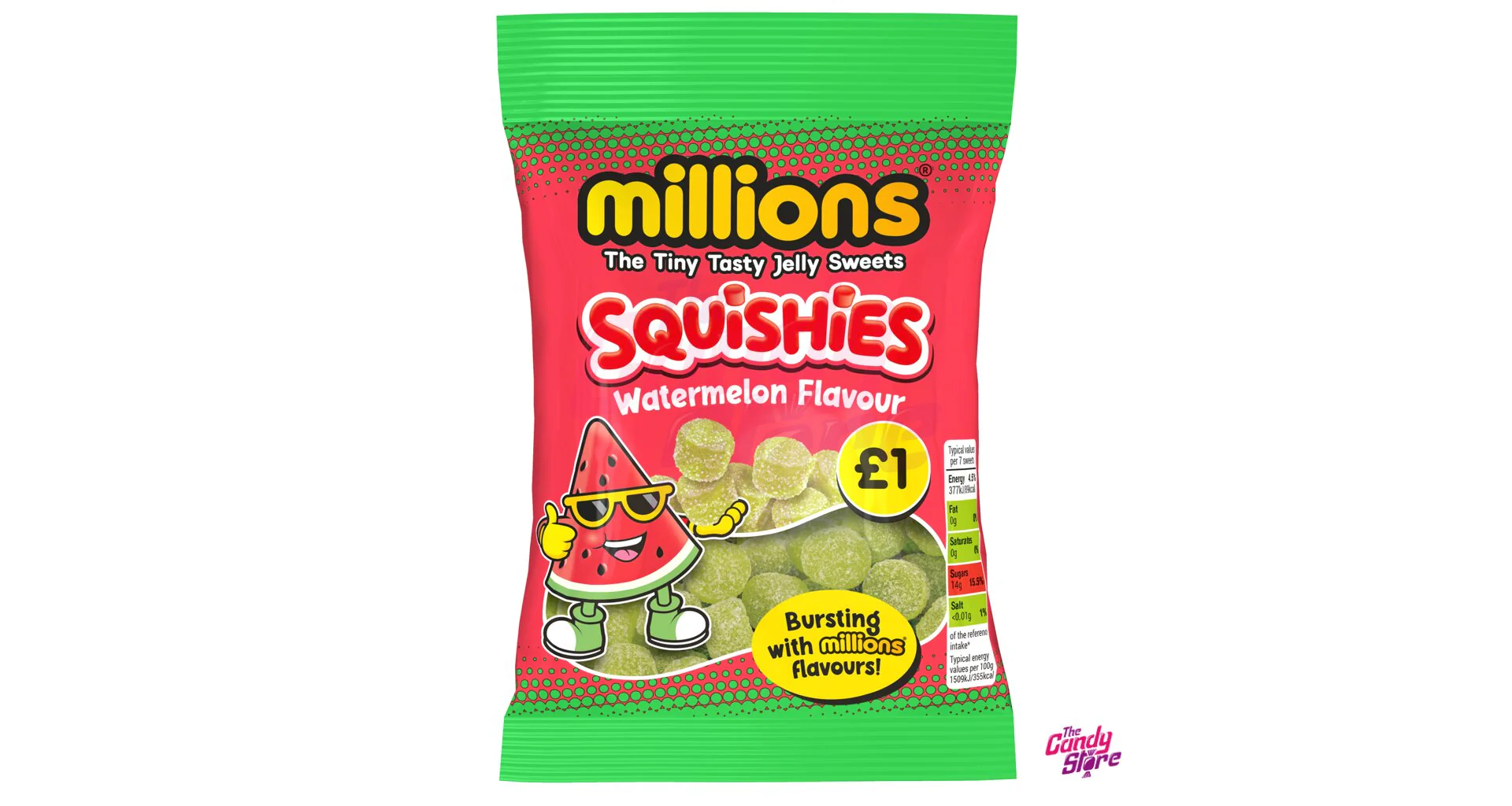 Millions Squashies Watermelon Flavor - 100g