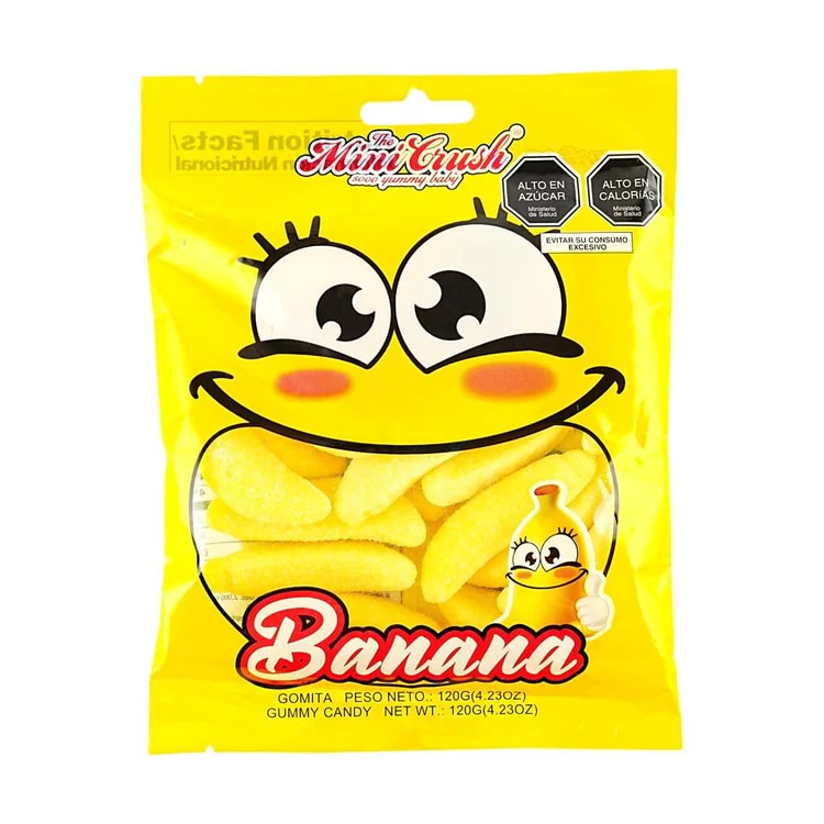 Mini Crush Banana Gummy Candy (120g / 4.23oz)