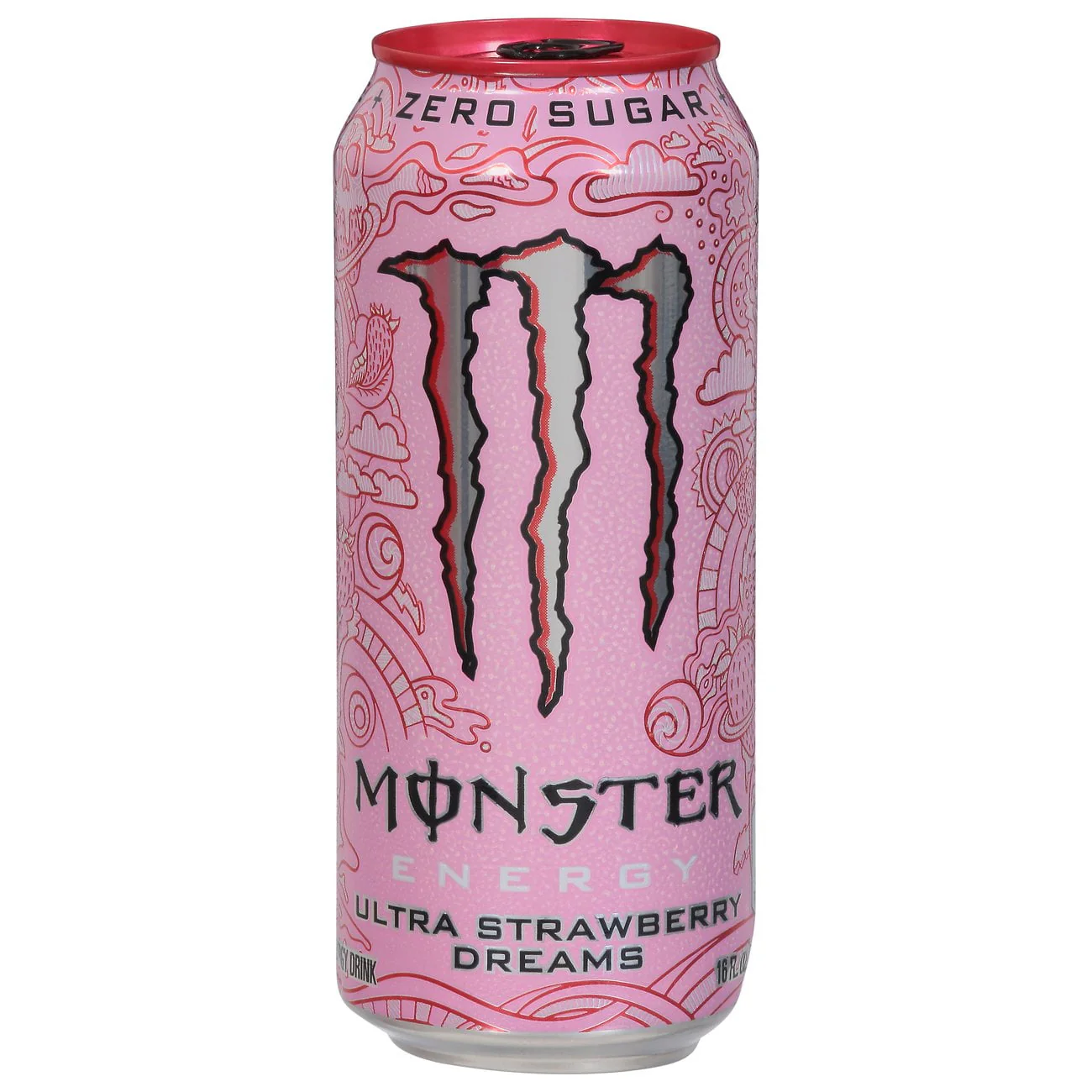 Monster Energy Zero Sugar - Ultra Strawberry Dreams Flavor