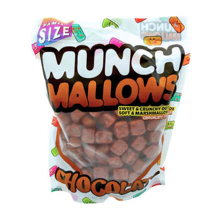 Munch Mallows Chocolate Flavored Marshmallow Candy