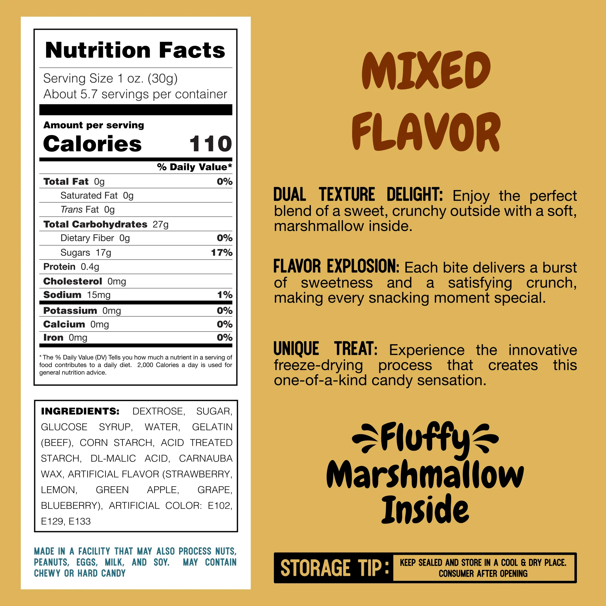 Munch Mallows - Marshmallow Candy - Unique Novelty Candy: Sour Mixed - Image 10