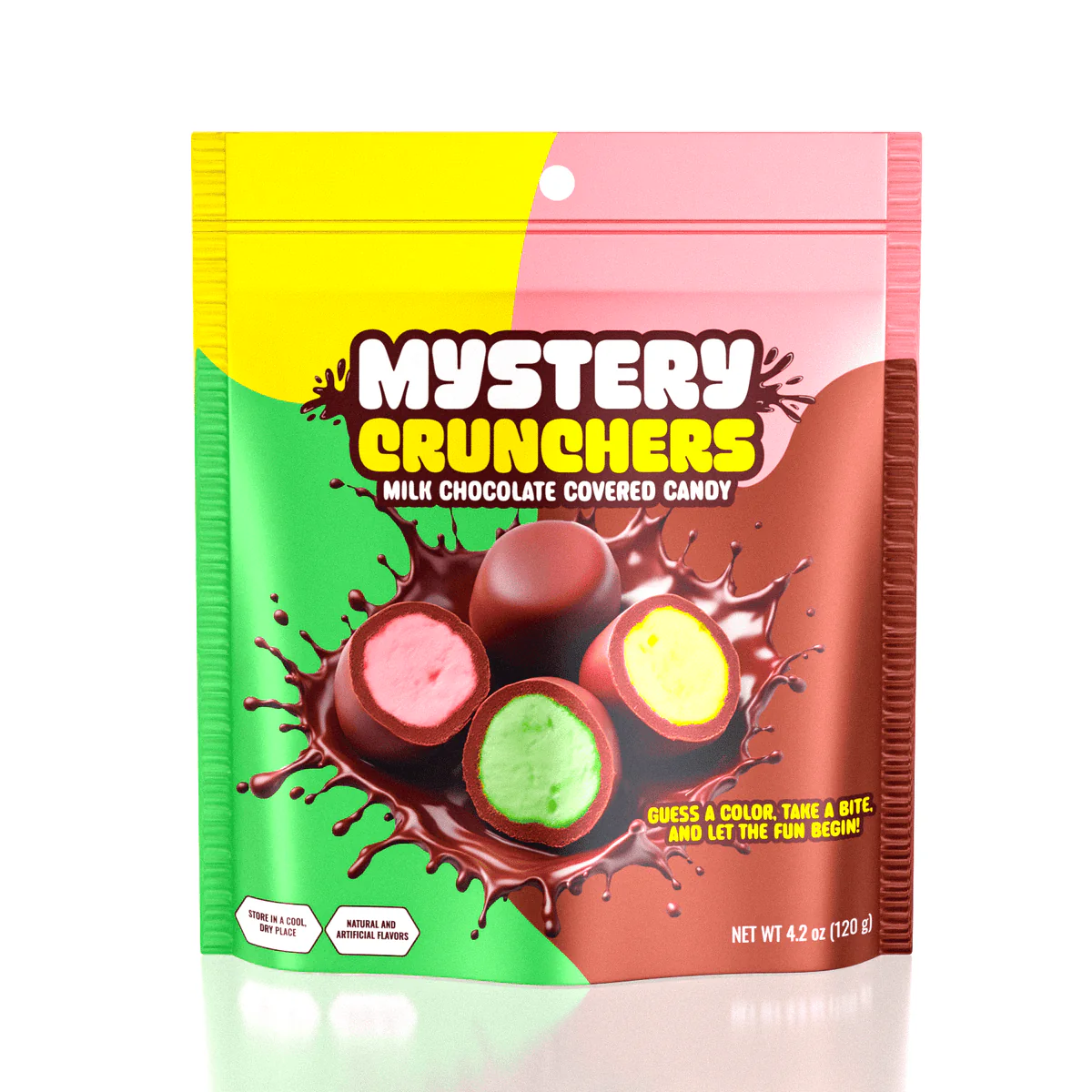 Mystery Crunchers Milk Chocolate Covered Candy