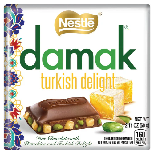 Nestle Damak Lokum Milk Chocolate with Pistachio