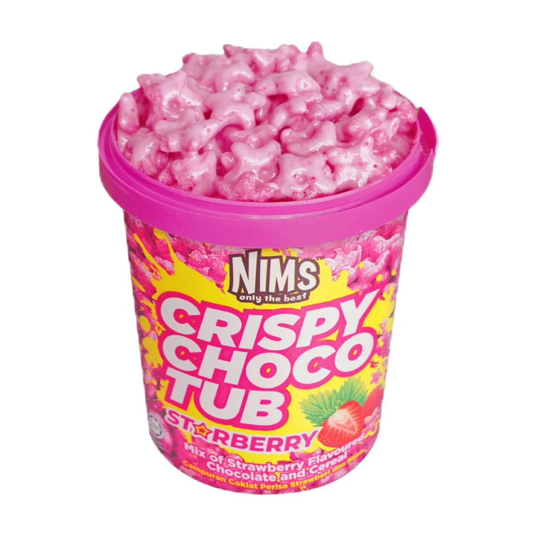 Nims Crispy Choco Tub Strawberry