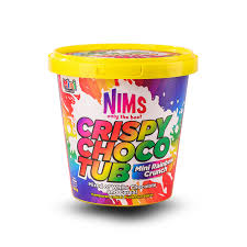 Nims Crispy Choco Tubes Mini Rainbow Crunch - 140g
