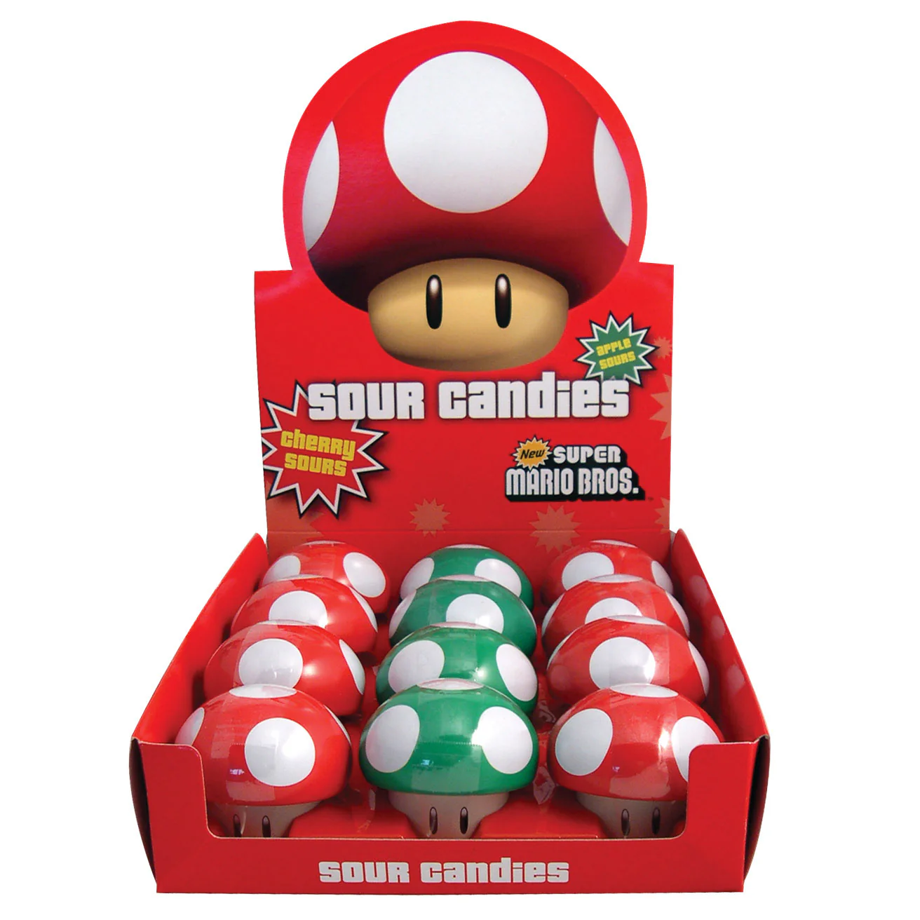Nintendo Super Mario Mushroom Sours - Cherry & Apple Flavors - China