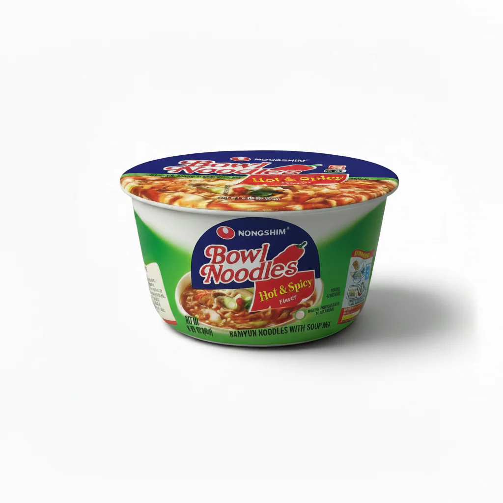 Nongshim - Bowl Noodles - Hot & Spicy Flavor - Soup Mix - 3.03 Oz