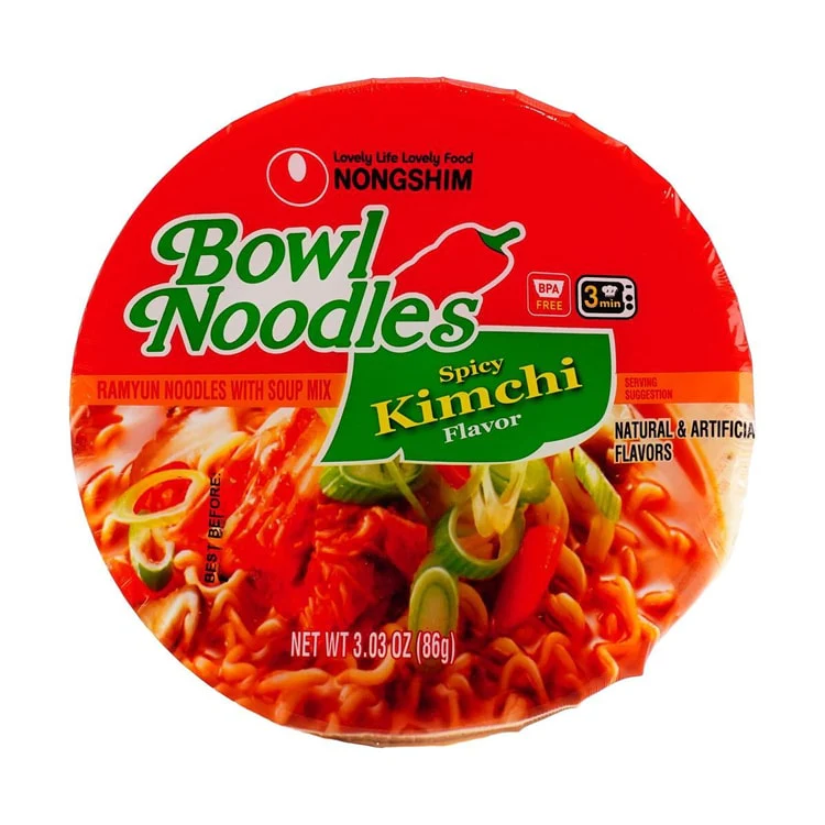 Nongshim Bowl Noodles Spicy Kimchi