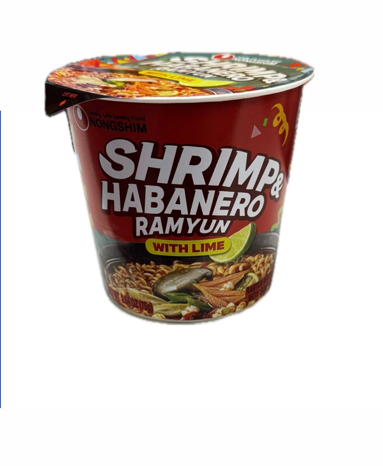 Nongshim Shrimp & Habanero Ramen with Lime