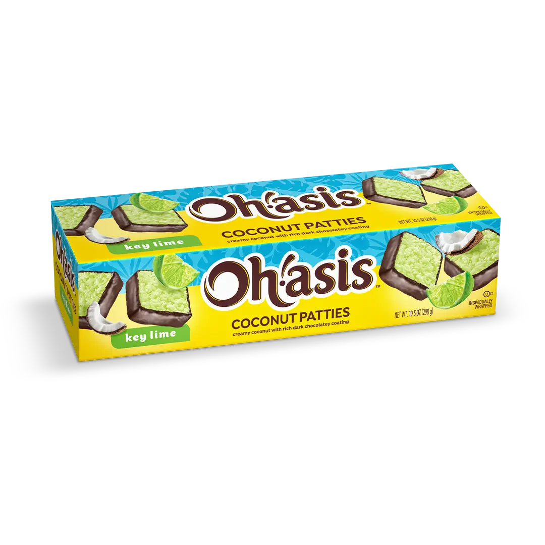 Oh'asis Coconut Patties - Key Lime 298g