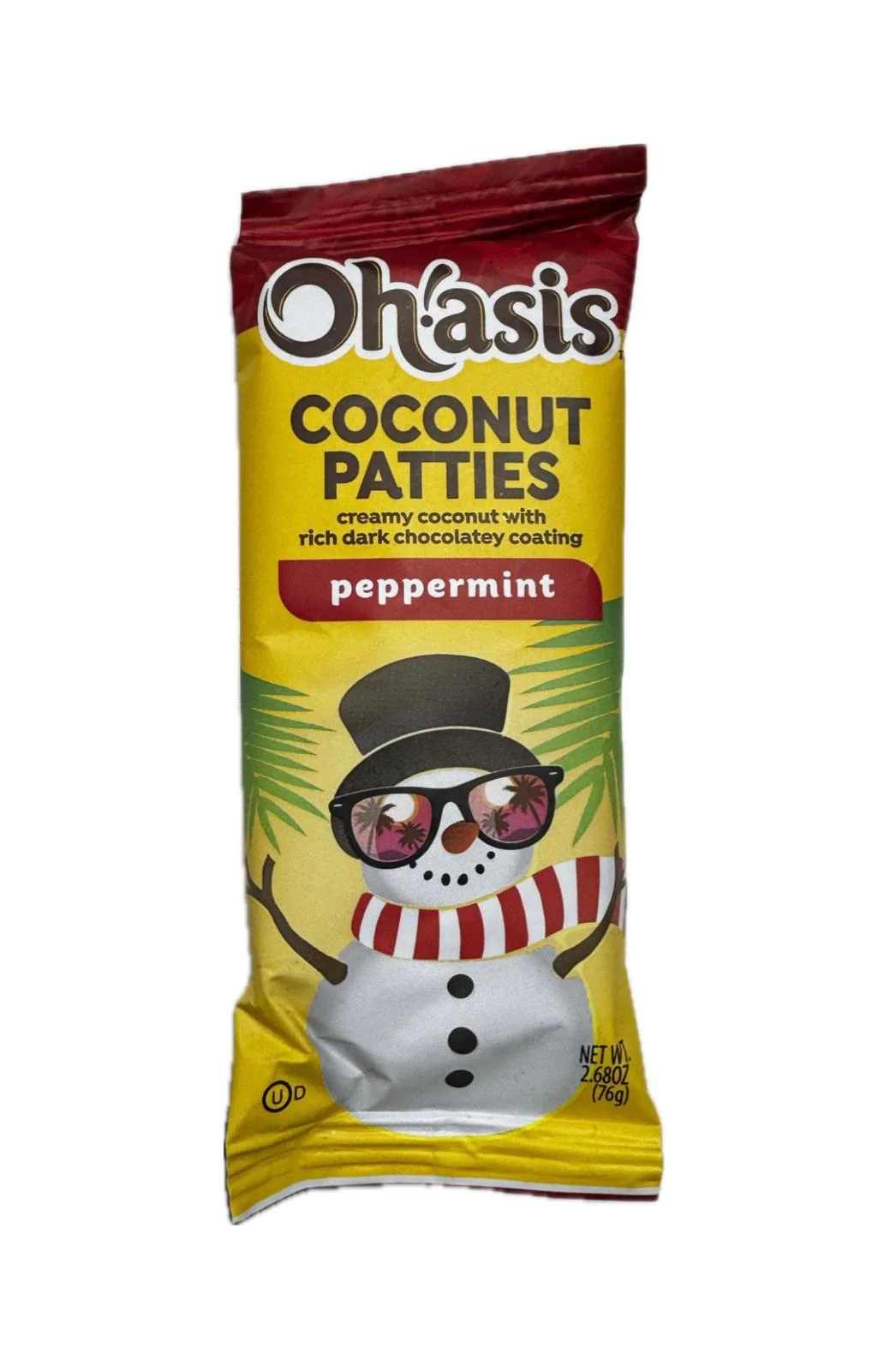 Oh'asis Coconut Patties - Peppermint 76G