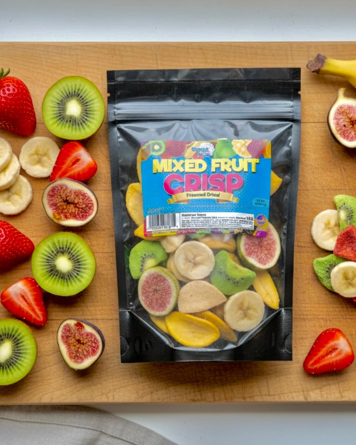 Omega Bursts Mixed Fruit Crisp Freeze Dried Fruit