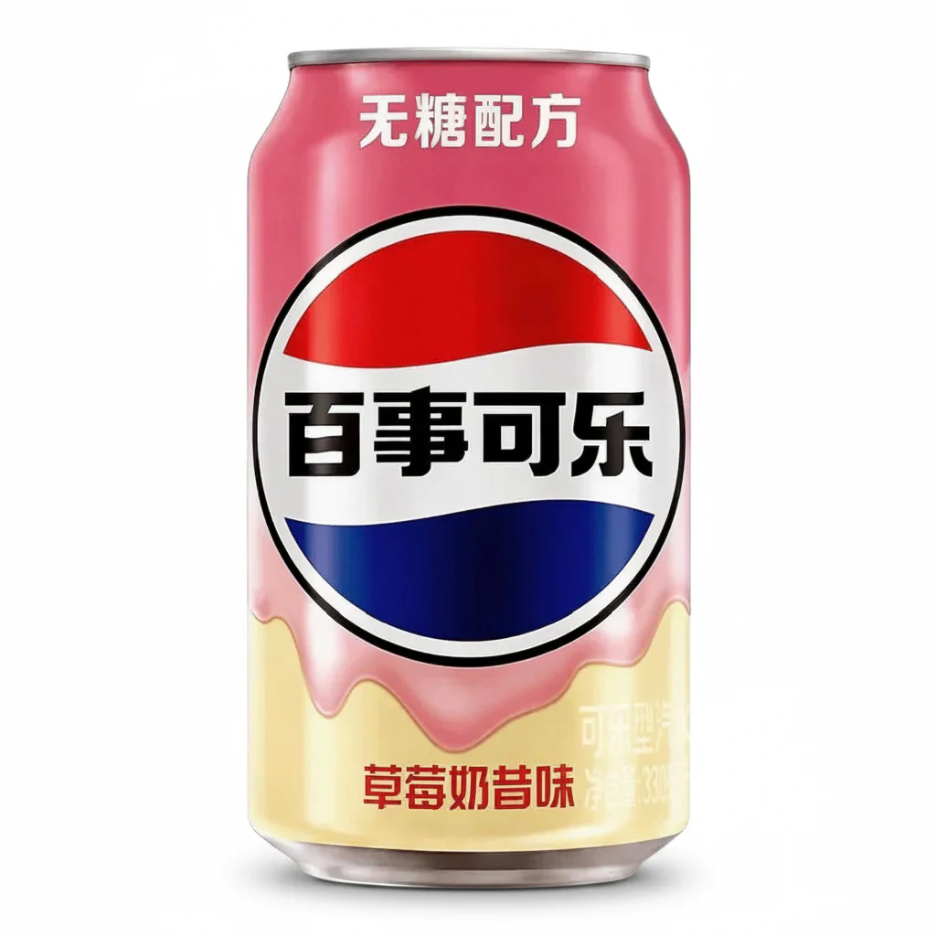 Pepsi - Strawberry Milkshake Flavor - 11.64 Oz - China