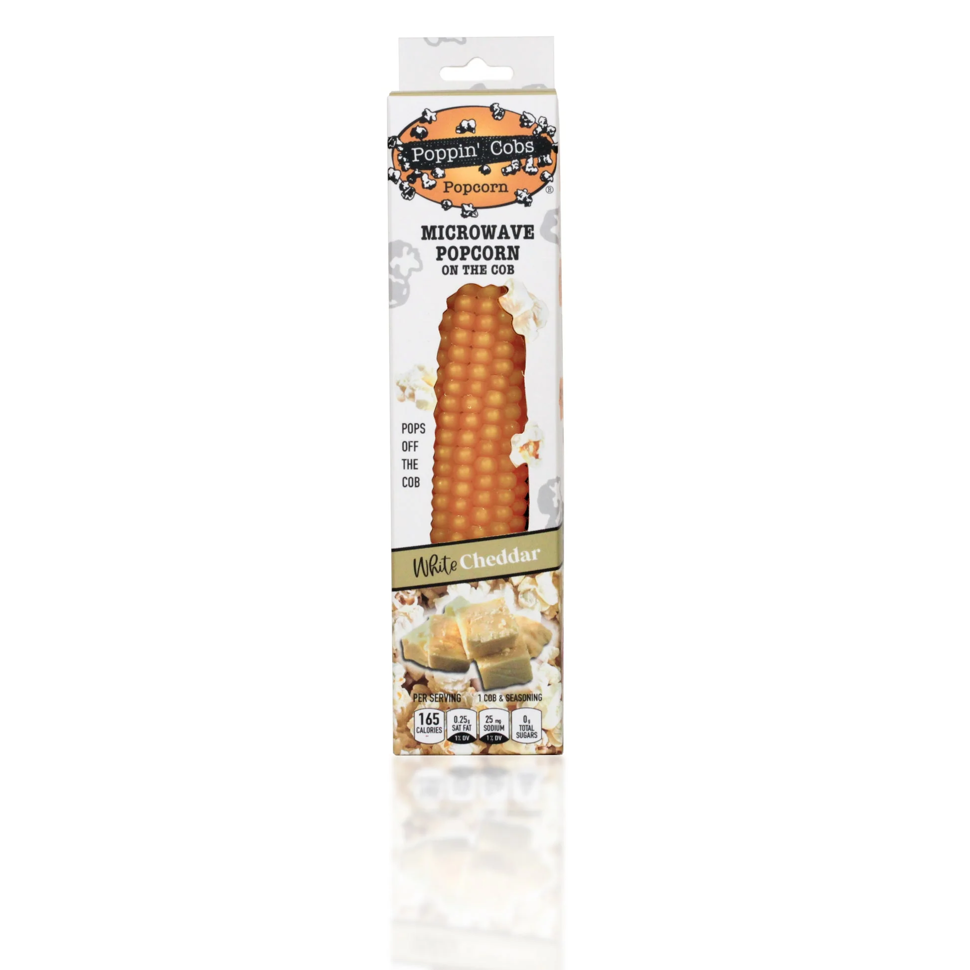 Poppin Cobs Popcorn - White Cheddar