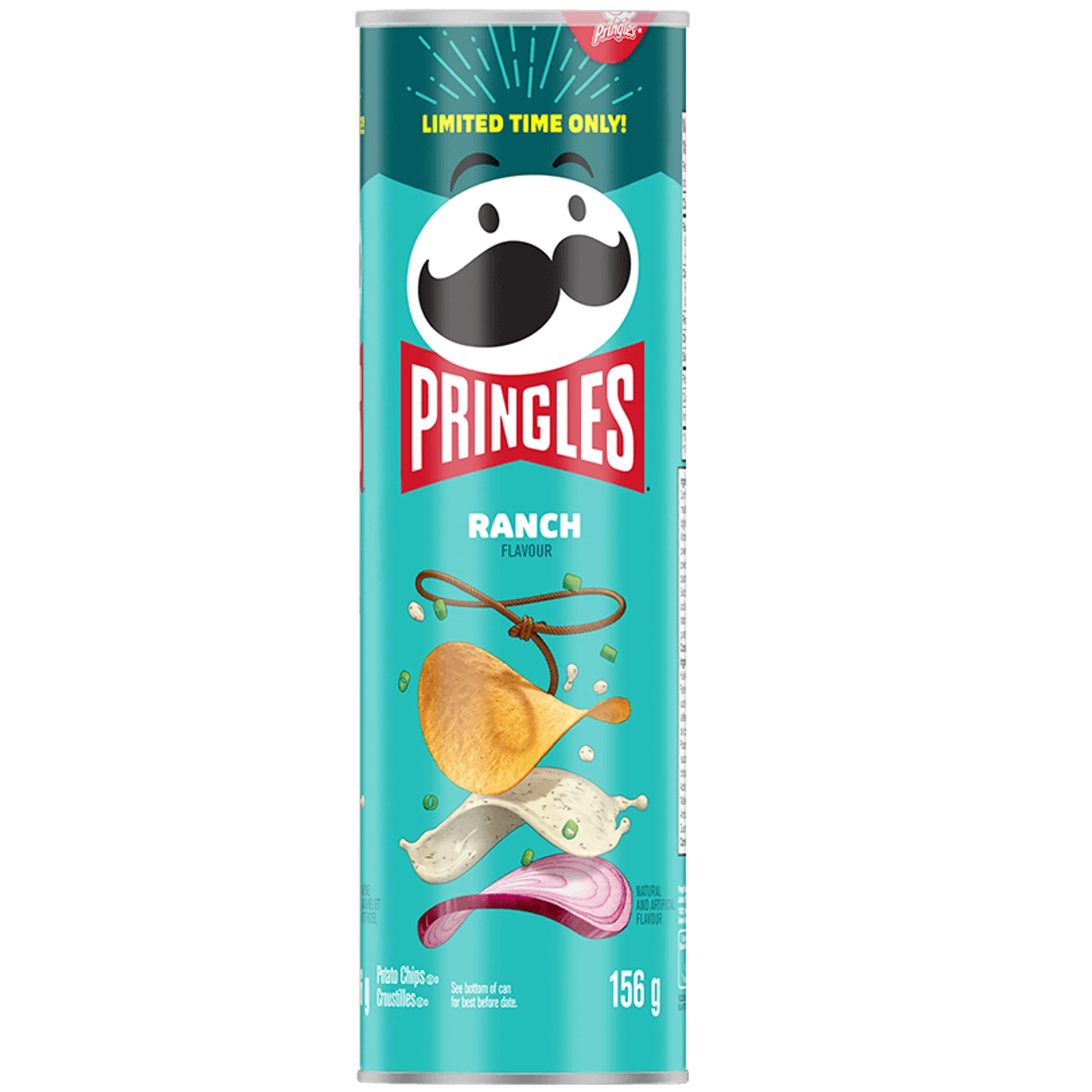 Pringles Ranch potato chips 156g CANADA (Case of 12)