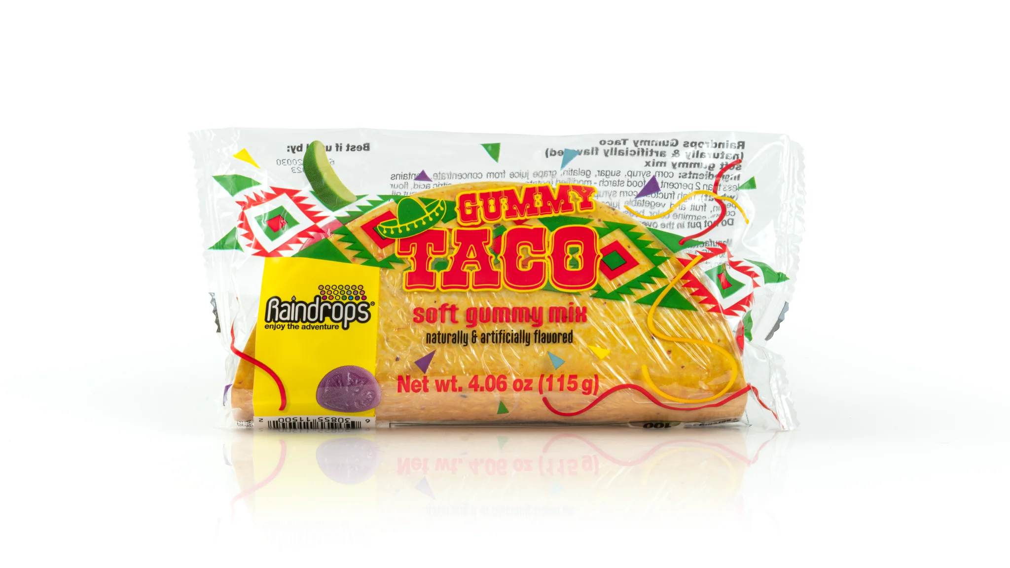 Raindrops Gummi Taco, 4.06oz, 14ct Case
