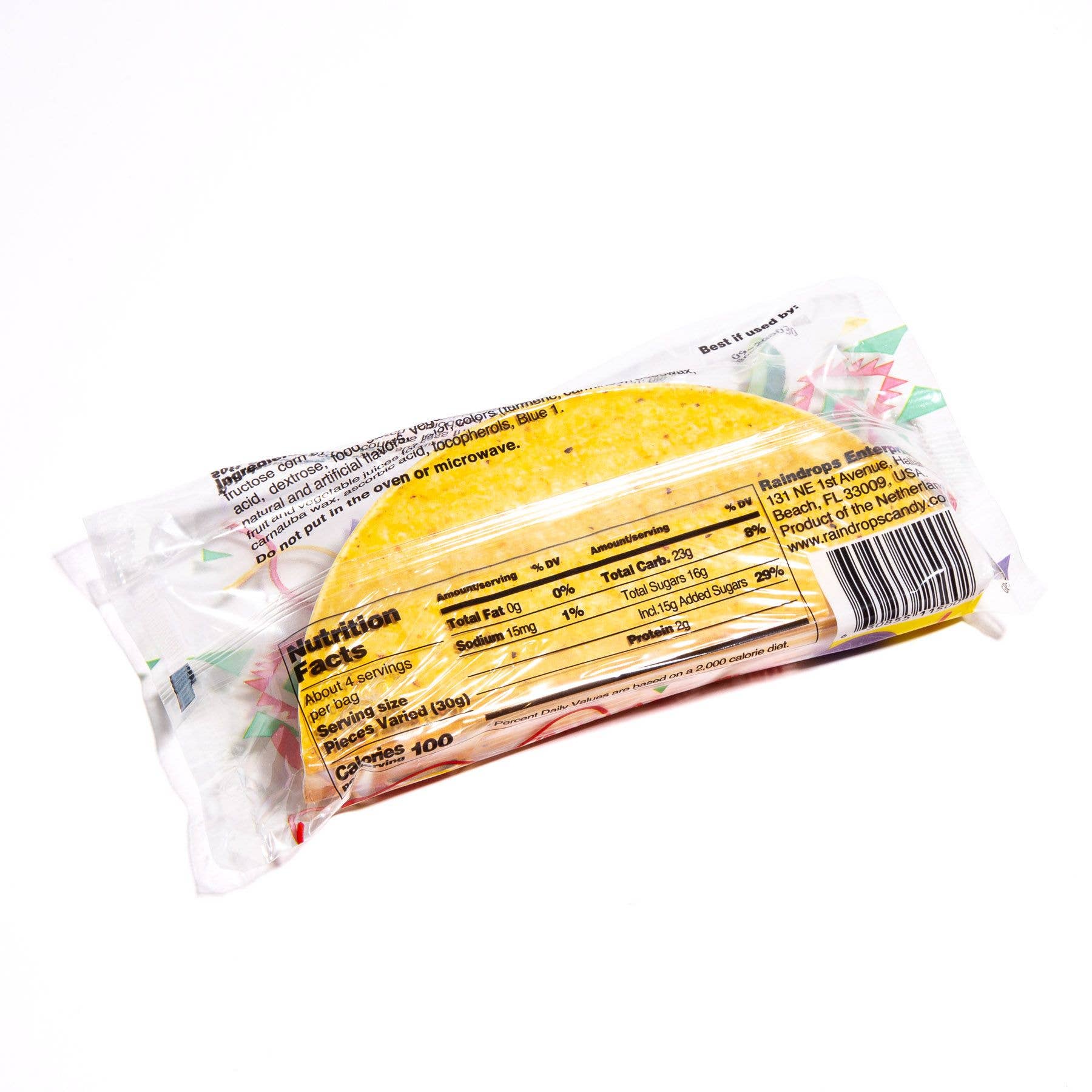 Raindrops Gummi Taco, 4.06oz, 14ct Case - Image 2