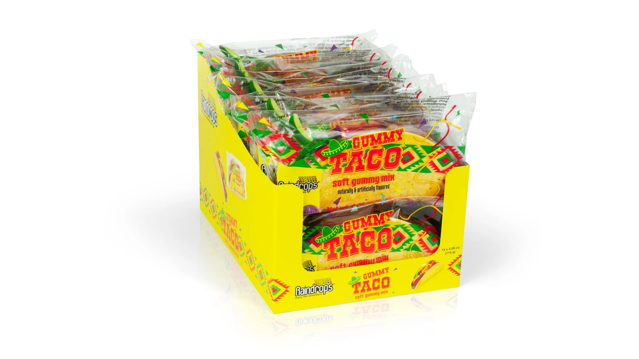 Raindrops Gummi Taco, 4.06oz, 14ct Case - Image 3