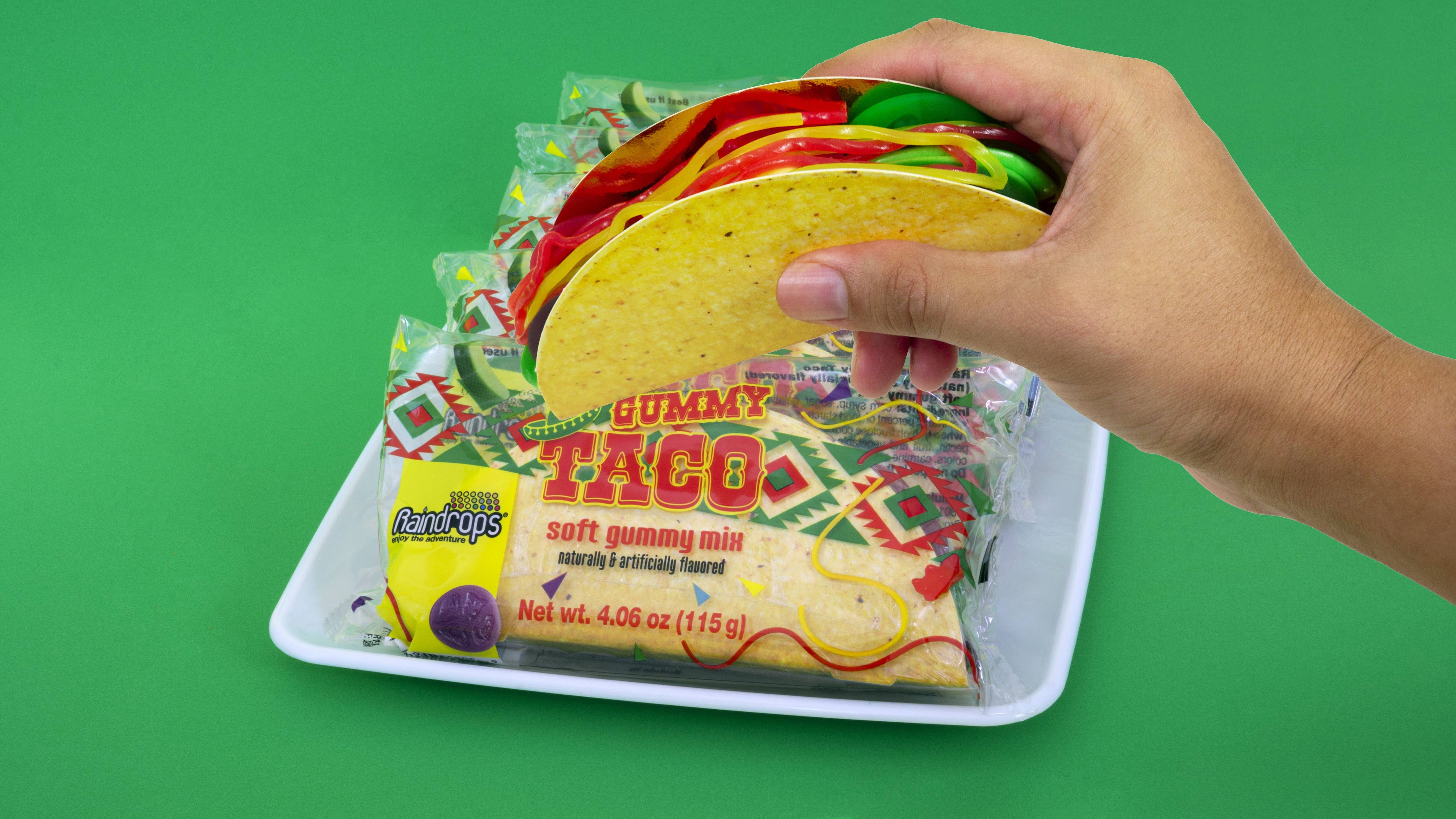Raindrops Gummi Taco, 4.06oz, 14ct Case - Image 4
