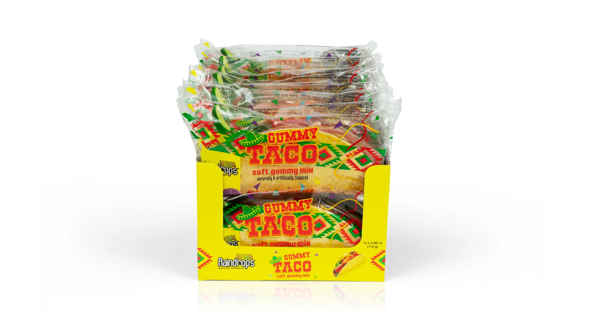 Raindrops Gummi Taco, 4.06oz, 14ct Case - Image 6