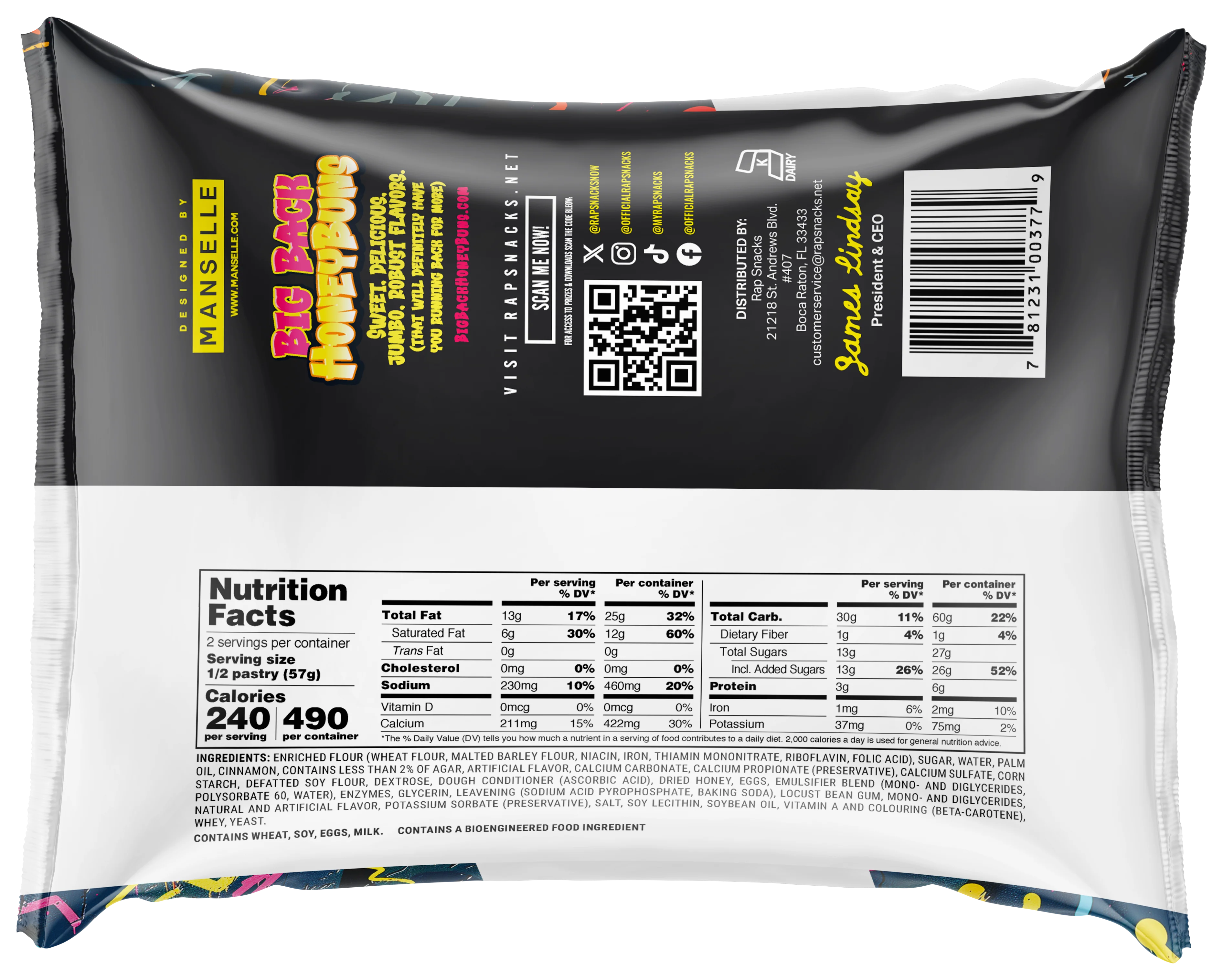 Rap Snacks Big Back Glazed Honey Buns (4oz) (12-Pack) - Image 3