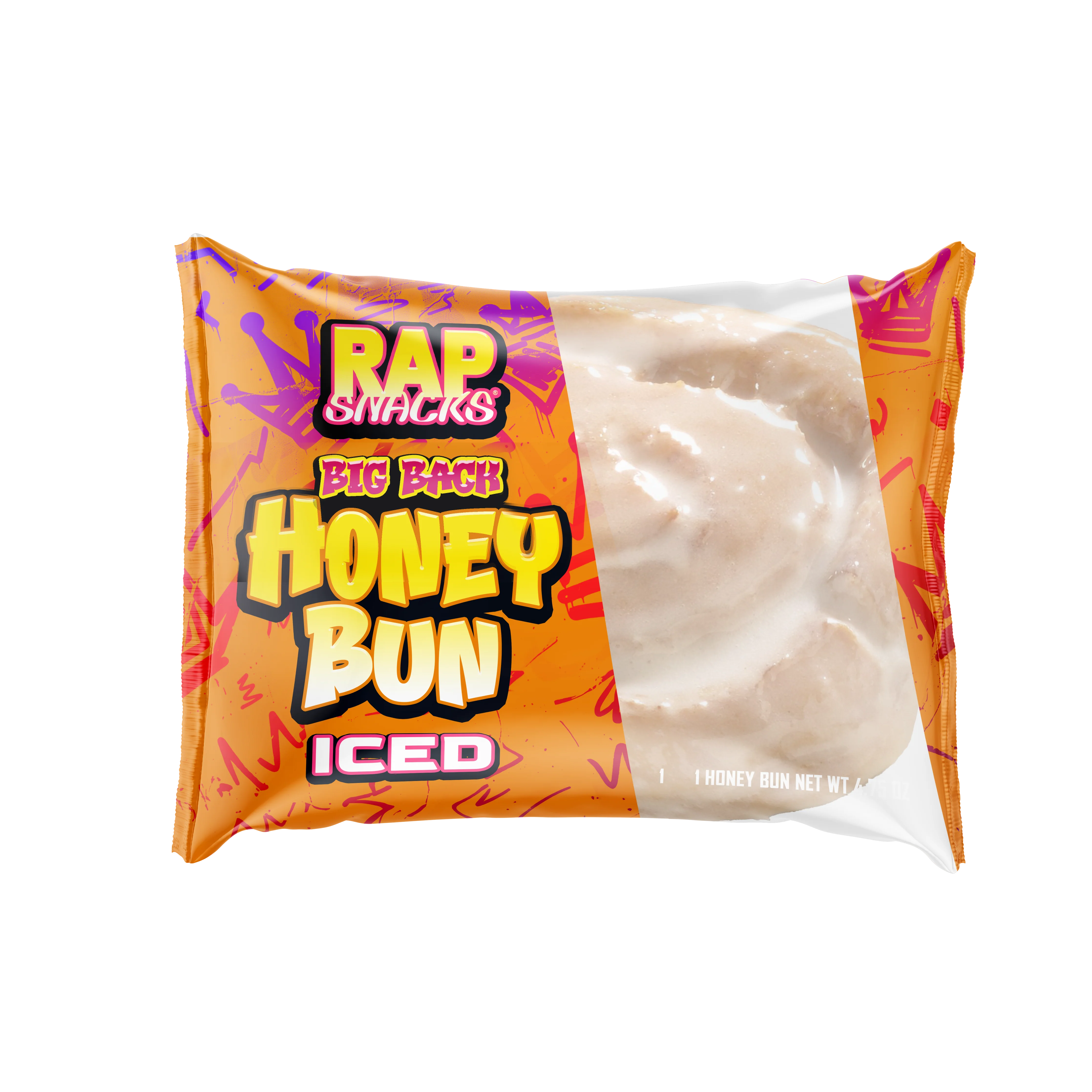 Rap Snacks Big Back Iced Honey Buns (4.75oz) (12-Pack) - Image 2