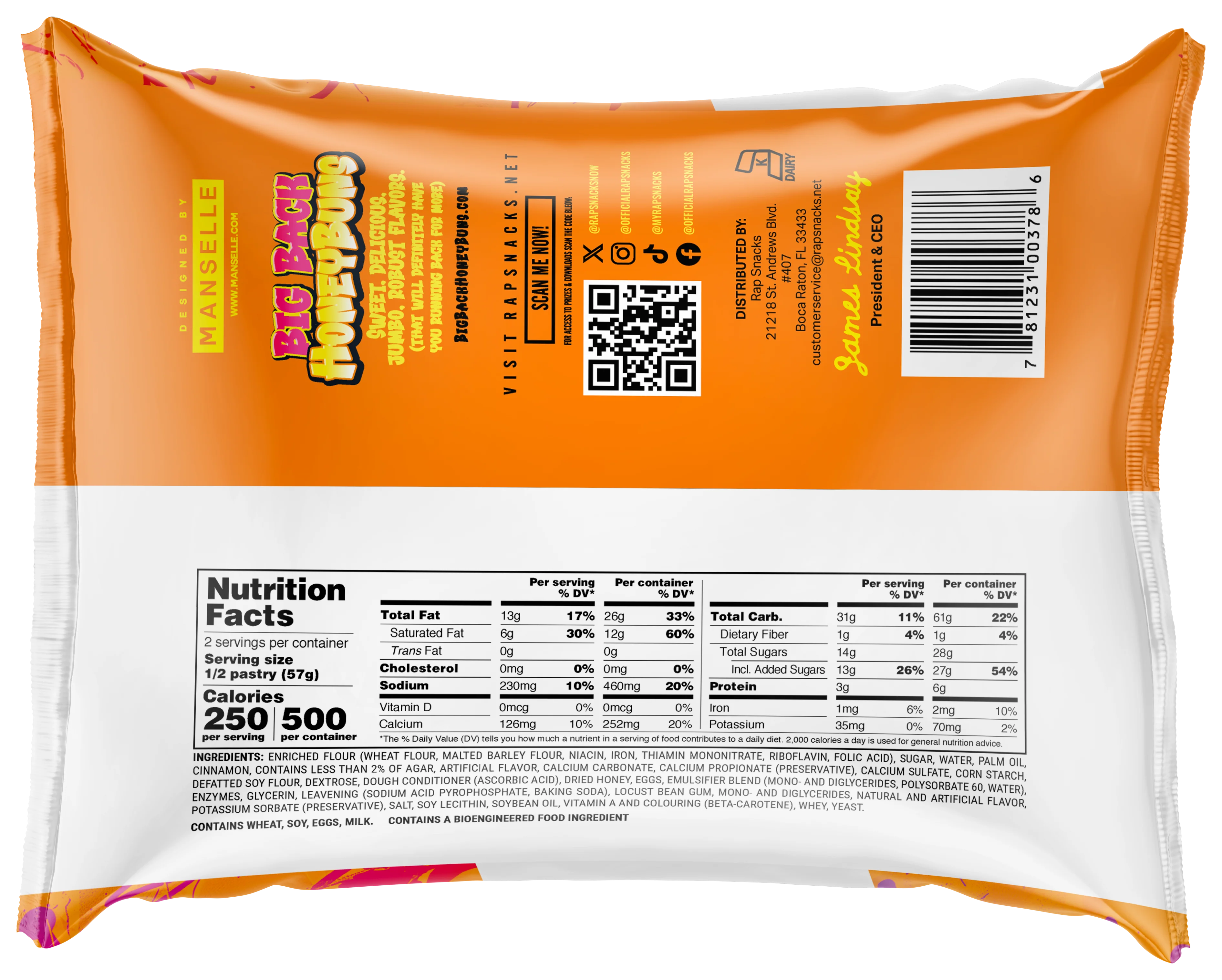 Rap Snacks Big Back Iced Honey Buns (4.75oz) (12-Pack) - Image 3