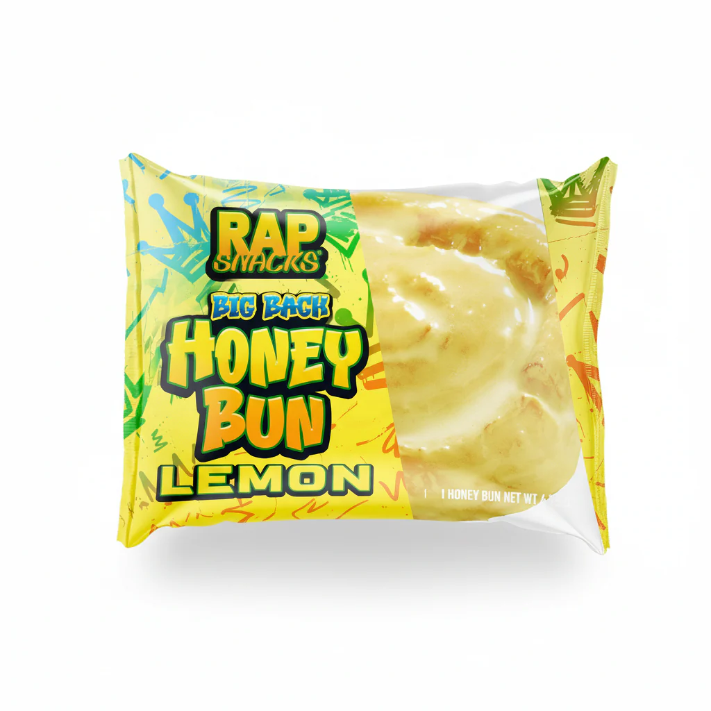 Rap Snacks - Big Back Lemon Honey Bun - 4.75 Oz