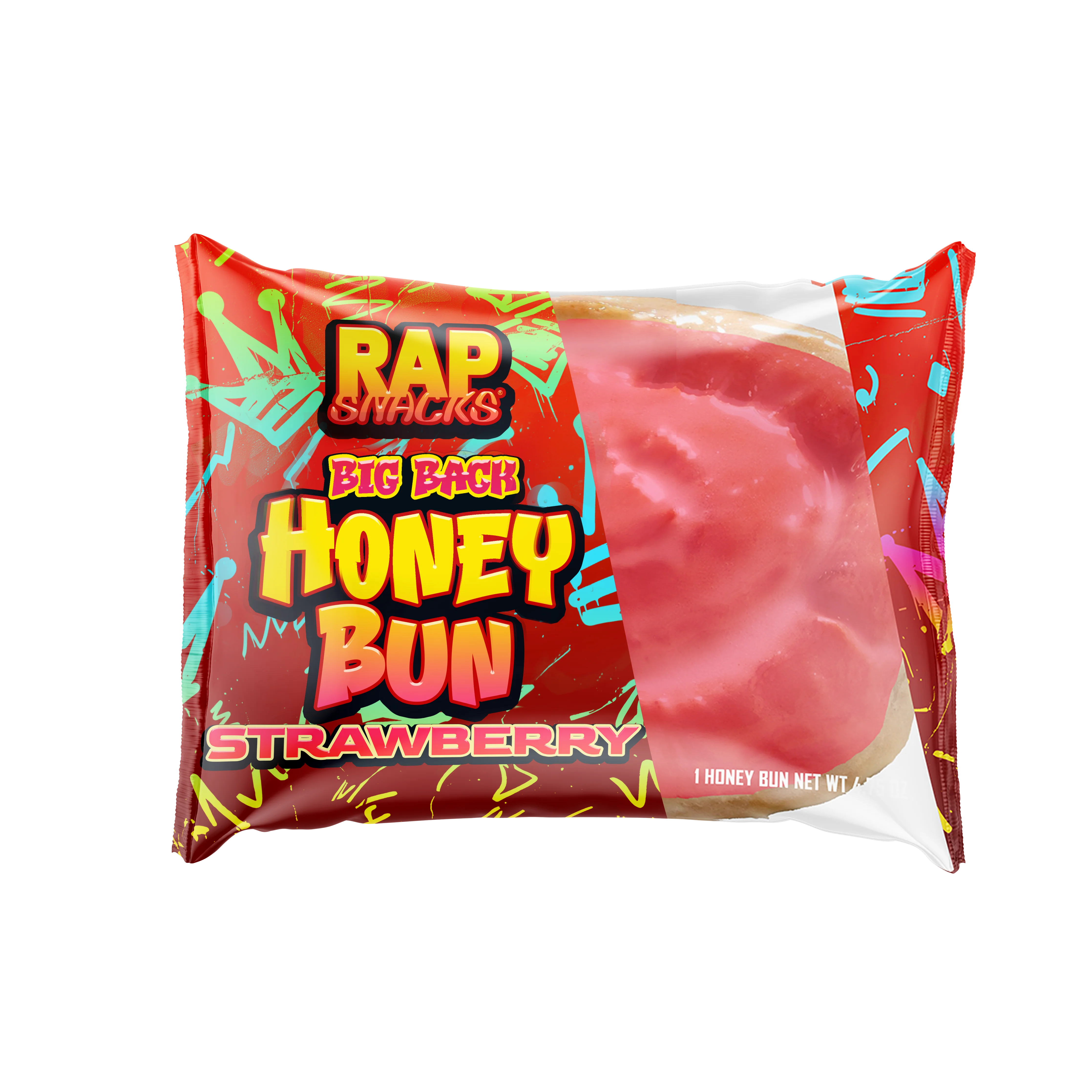 Rap Snacks Big Back Strawberry Honey Buns (4.75oz) (12-Pack) - Image 2