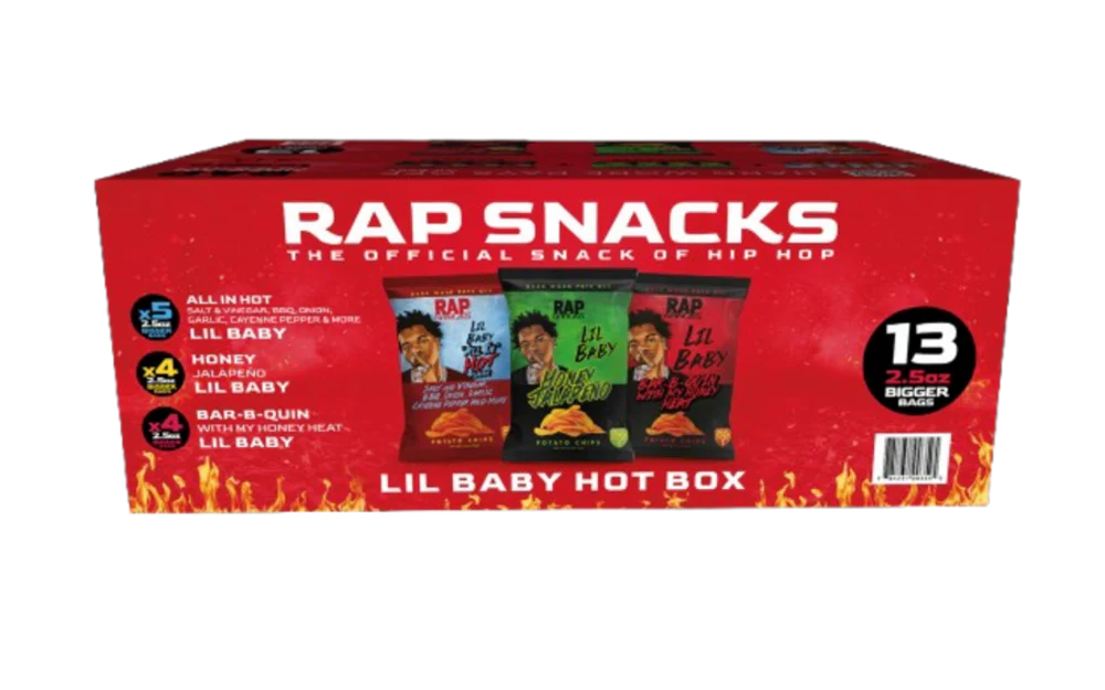 Rap Snacks Lil Baby Chips Hot Box (2.5oz x 13ct)