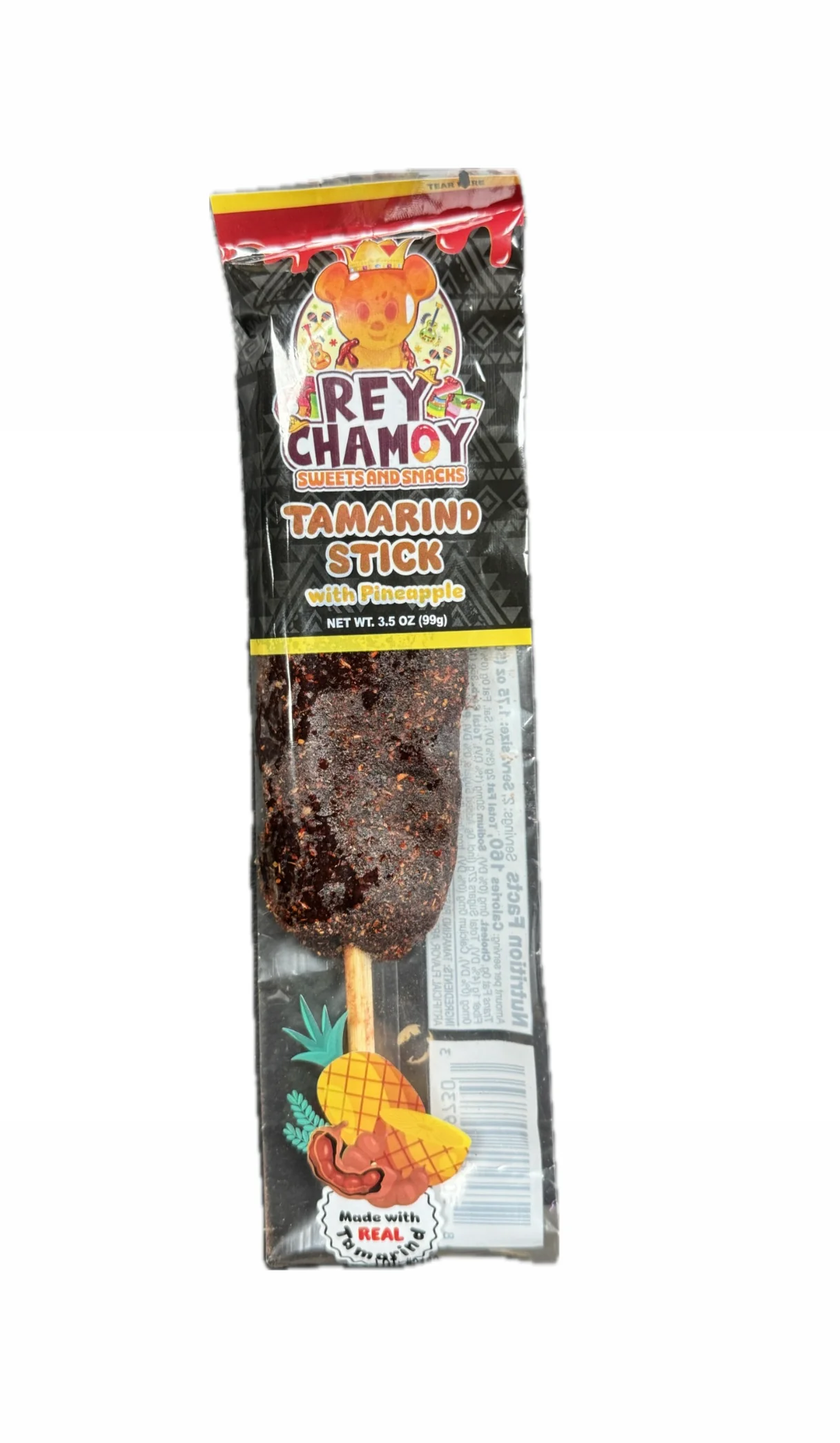 Rey Chamoy Tamarind Stick with Pineapple - 99g