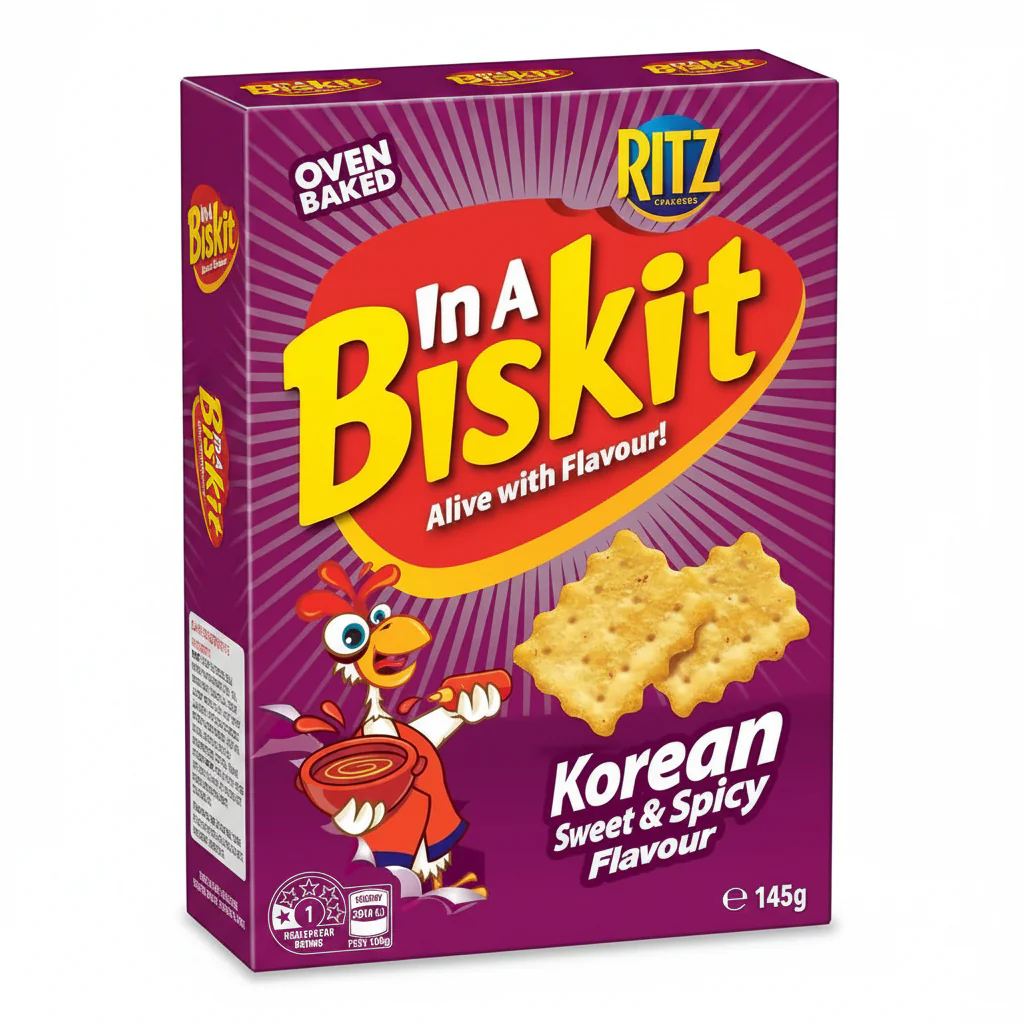Ritz - In A Biskit - Korean Sweet & Spicy Flavor - 5.11 Oz - Australia & New Zealand