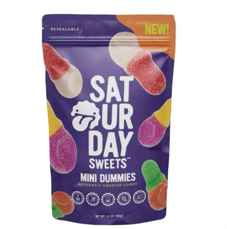 Saturday Sweets Mini Dummies Swedish Candy - 102g