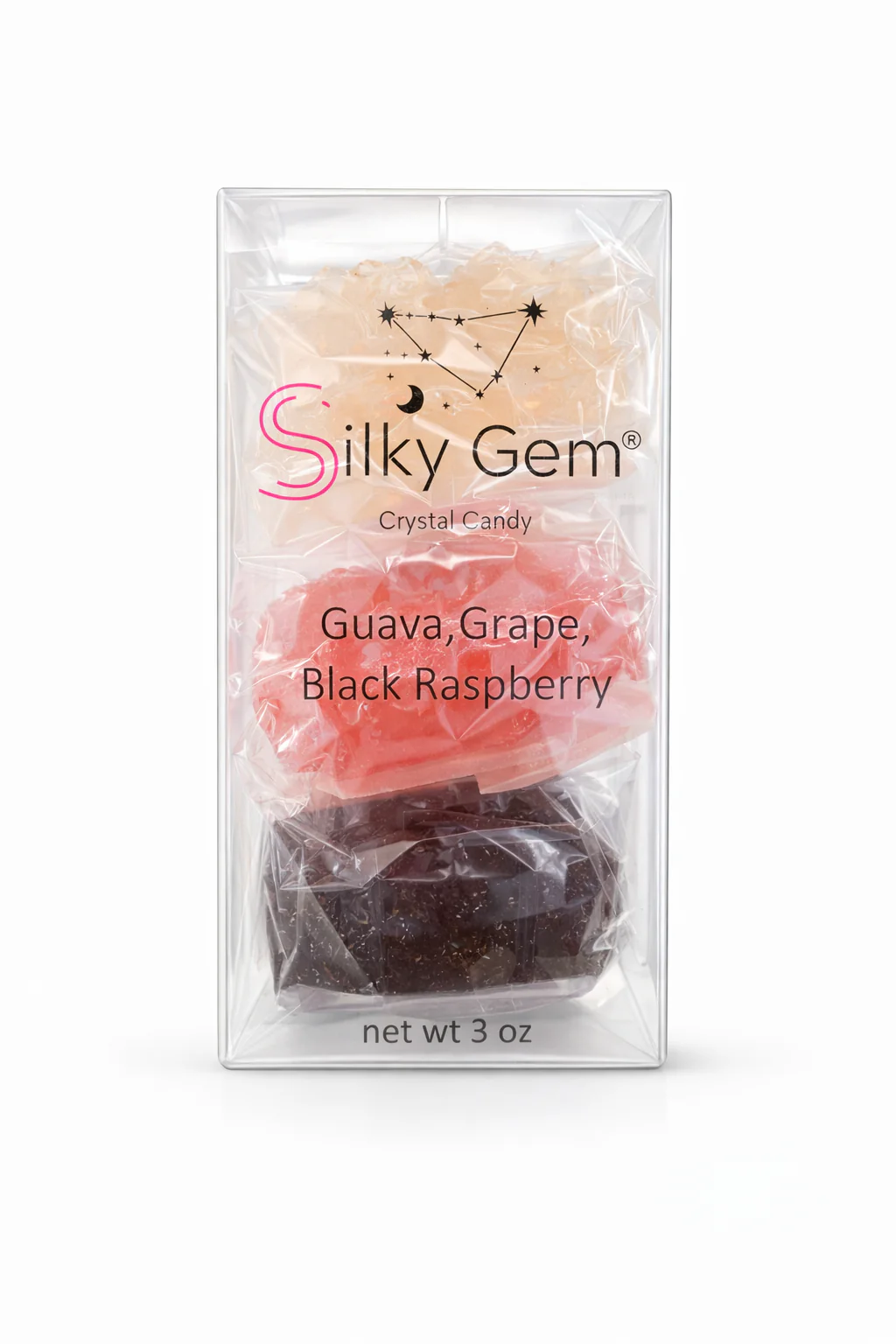 Silky Gem Crystal Candy Guava, Grape & Black Raspberry