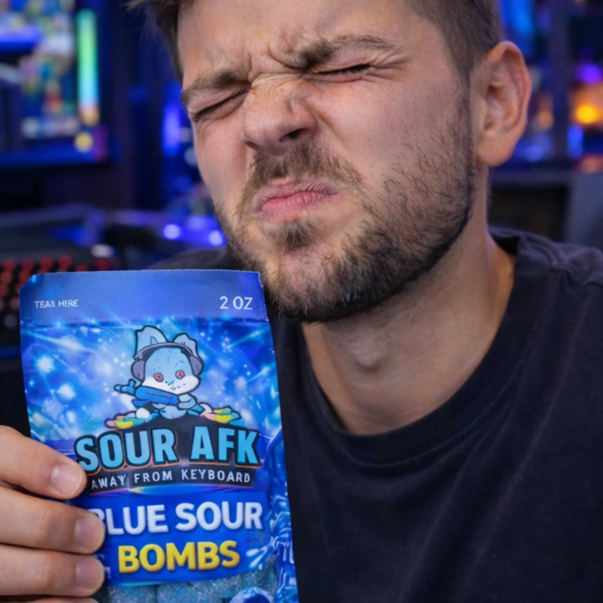 Sour AFK Blue Sour Bombs 2oz (Case of 24) - Image 7