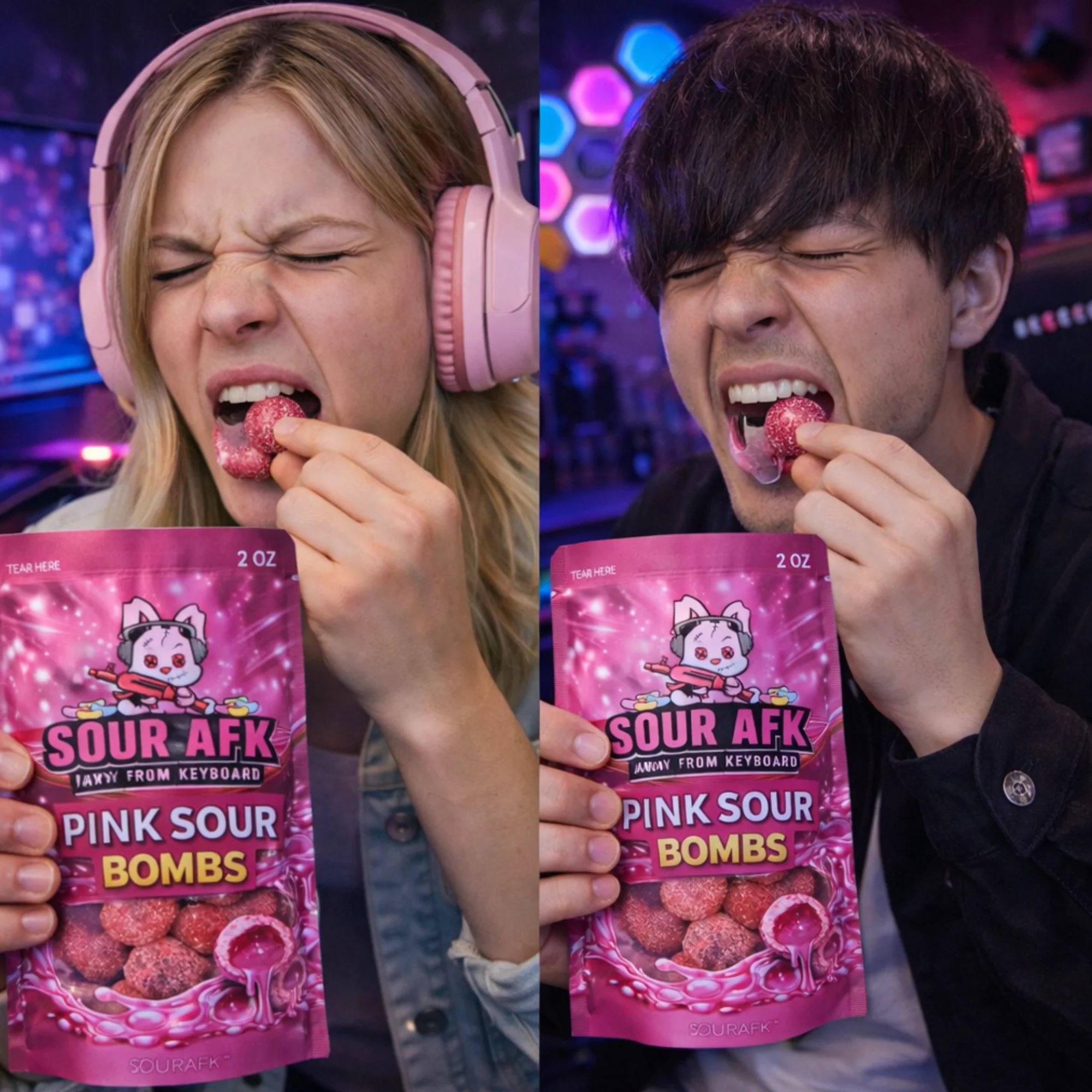 Sour AFK Pink Sour Bombs 2oz (Case of 24) - Image 4
